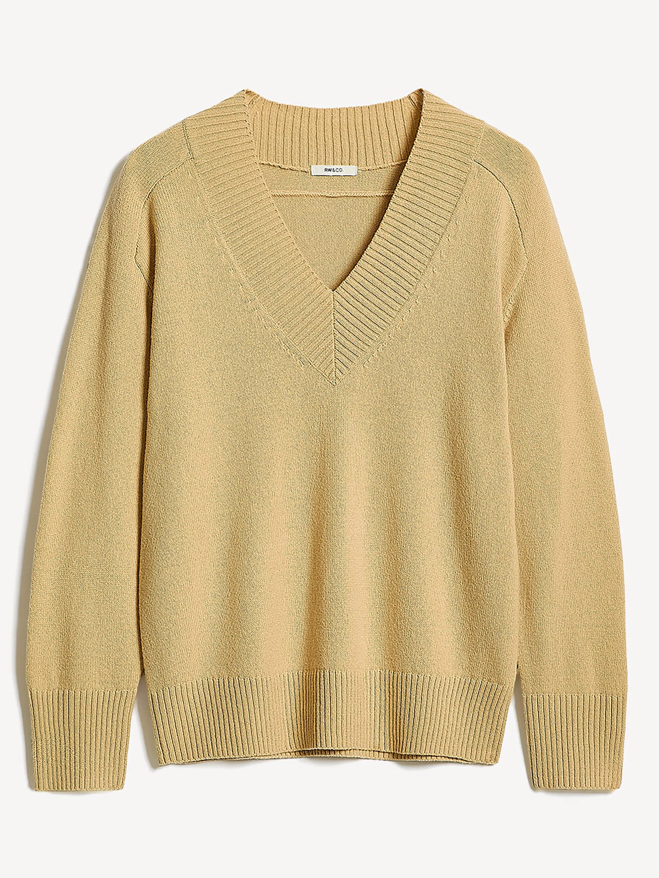 Long-Sleeve V-Neck Merino-Blend Sweater - Image 10