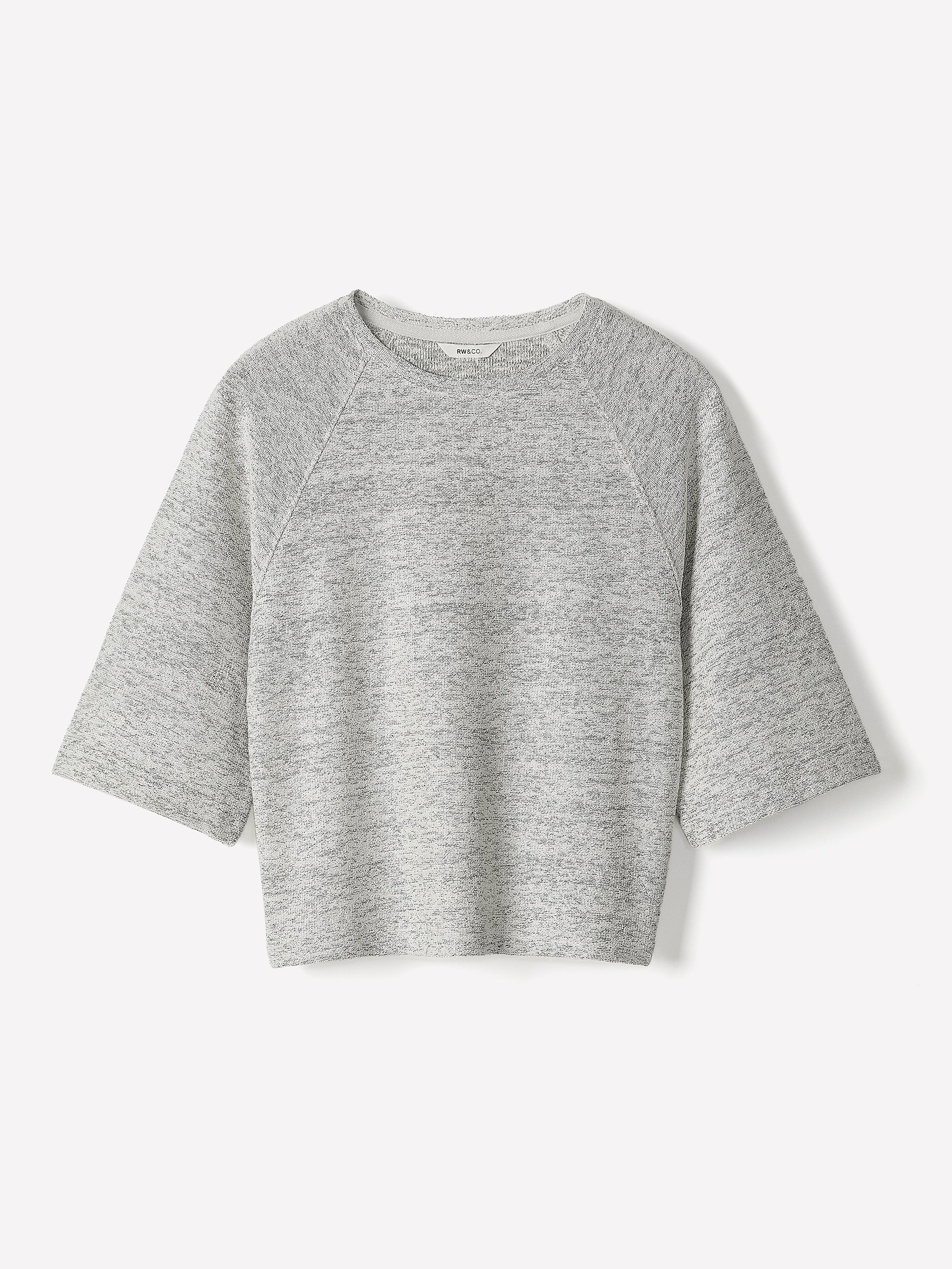 Long-Raglan-Sleeve Crew-Neck Top - Image 10