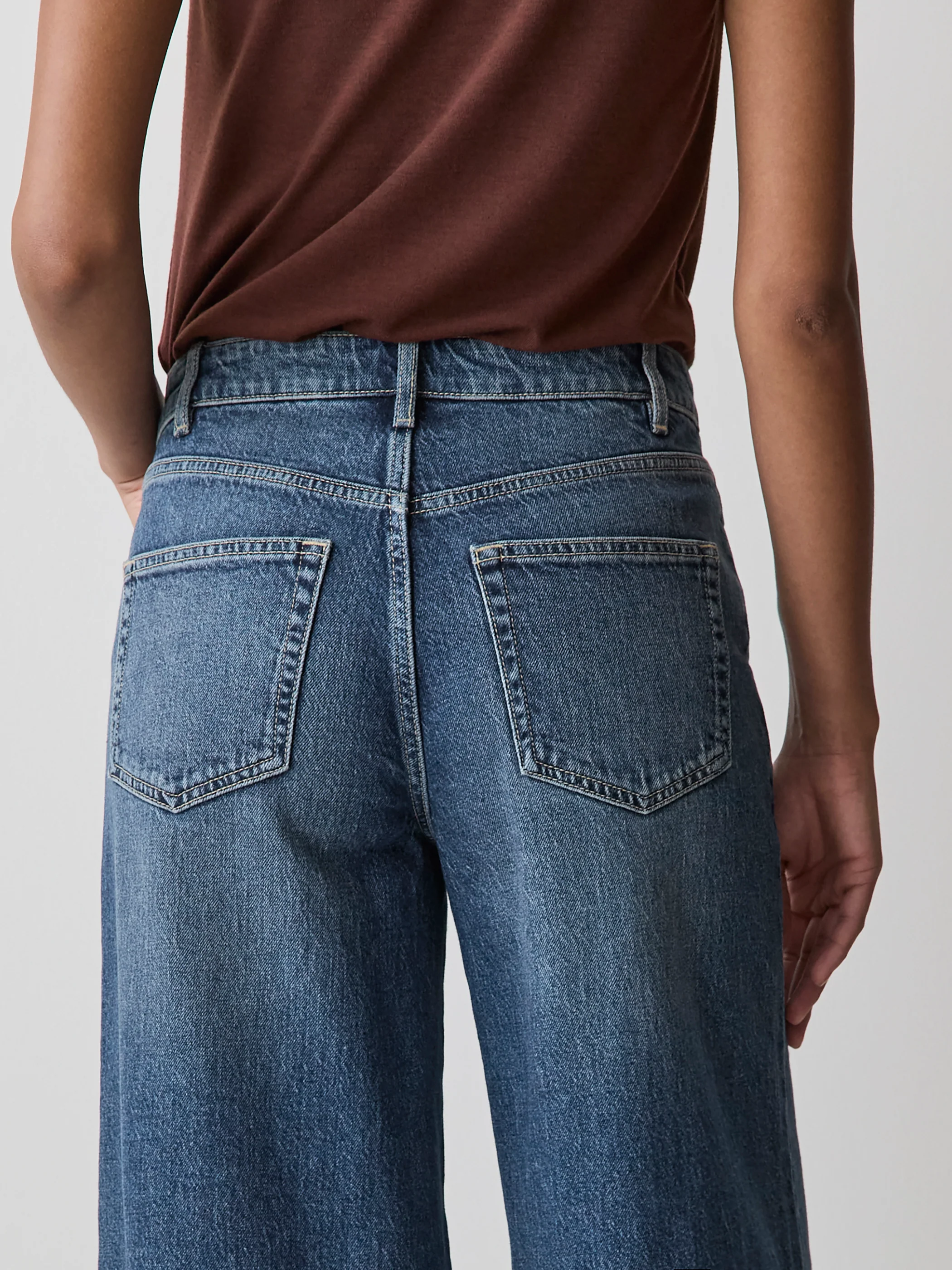 Medium-Wash High-Rise Ultra-Wide-Leg Jeans - Image 3