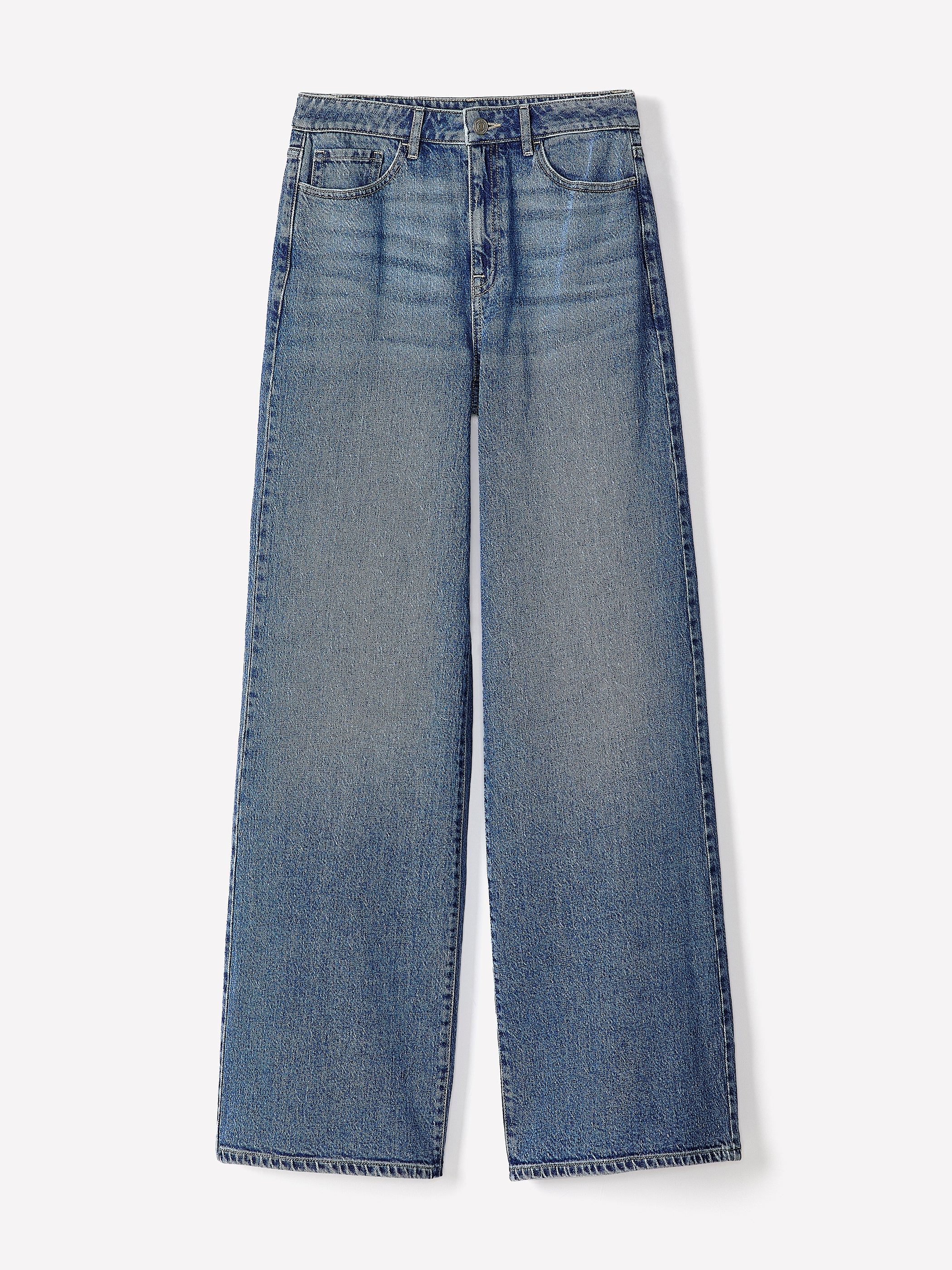 Medium-Wash High-Rise Ultra-Wide-Leg Jeans - Image 5