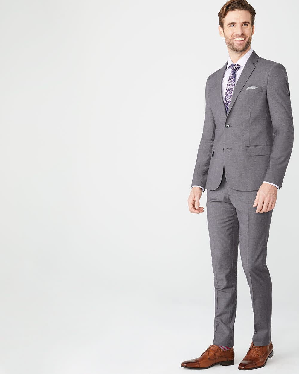 Essential Slim Fit Black Wool-Blend Suit Blazer - Image 10