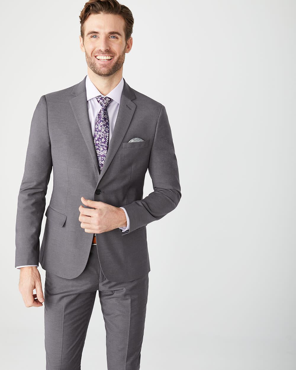 Essential Slim Fit Black Wool-Blend Suit Blazer - Image 9