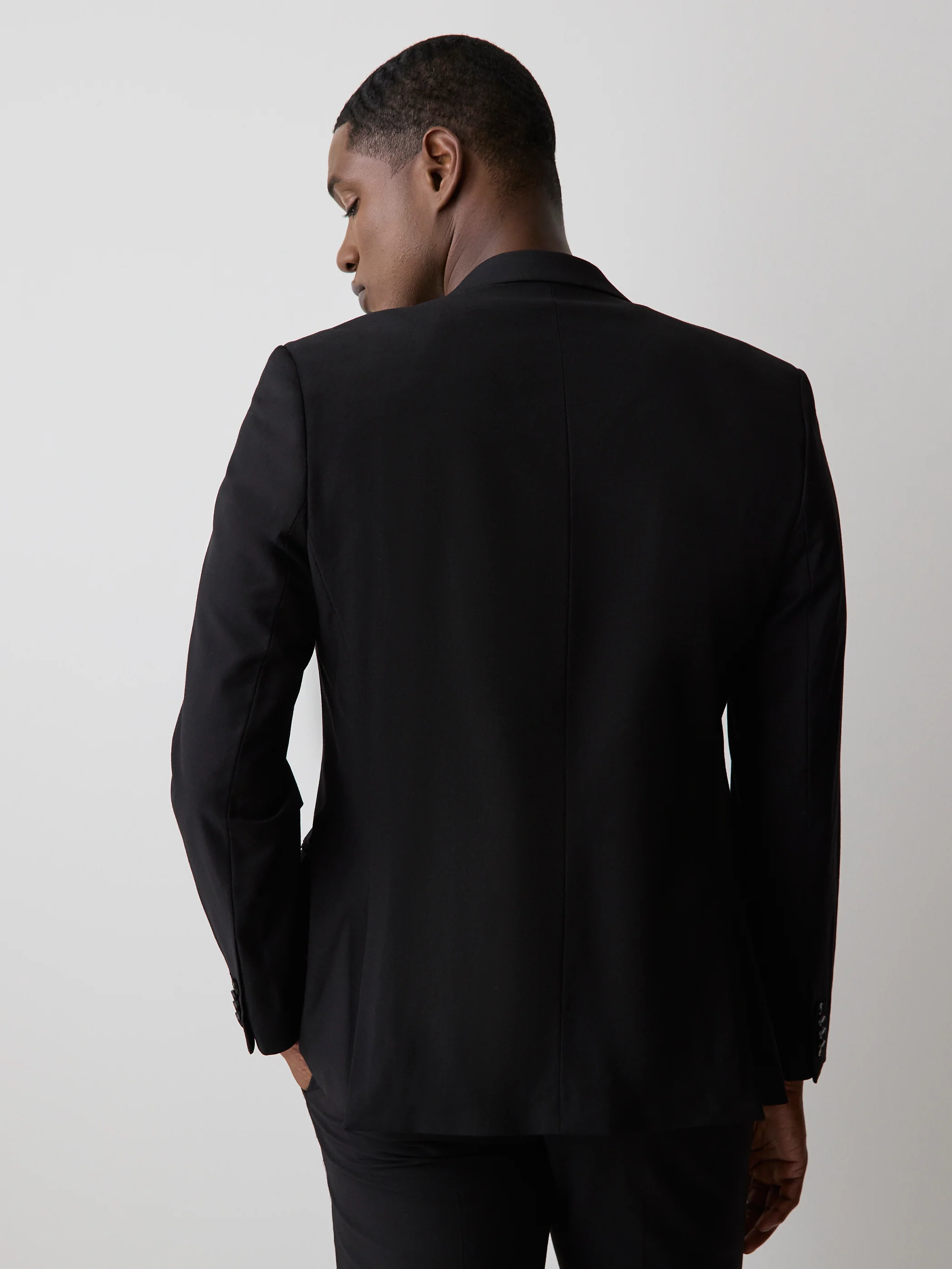 Essential Tailored Fit Wool-Blend Suit Blazer - Image 4