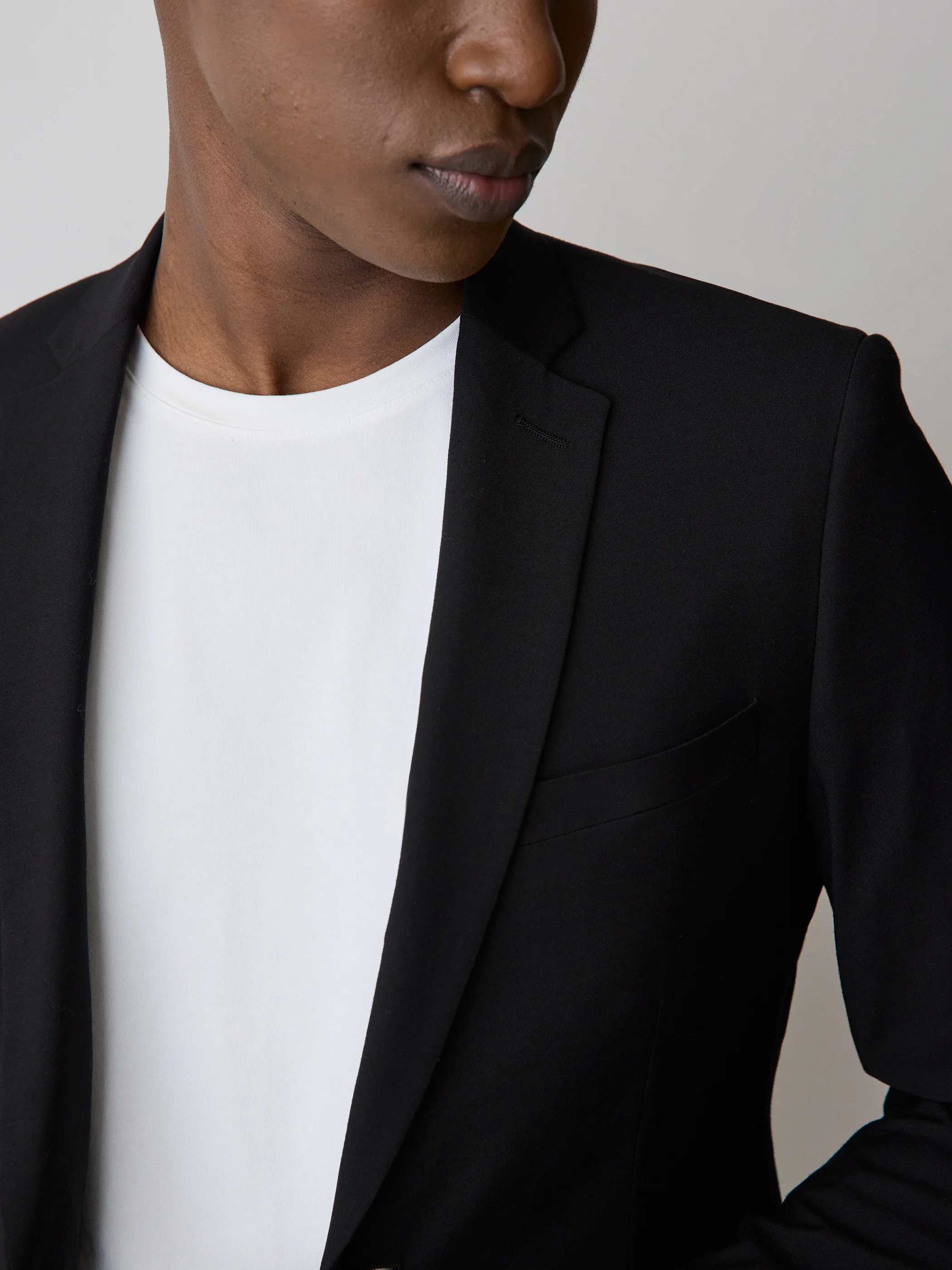 Essential Tailored Fit Wool-Blend Suit Blazer - Image 5