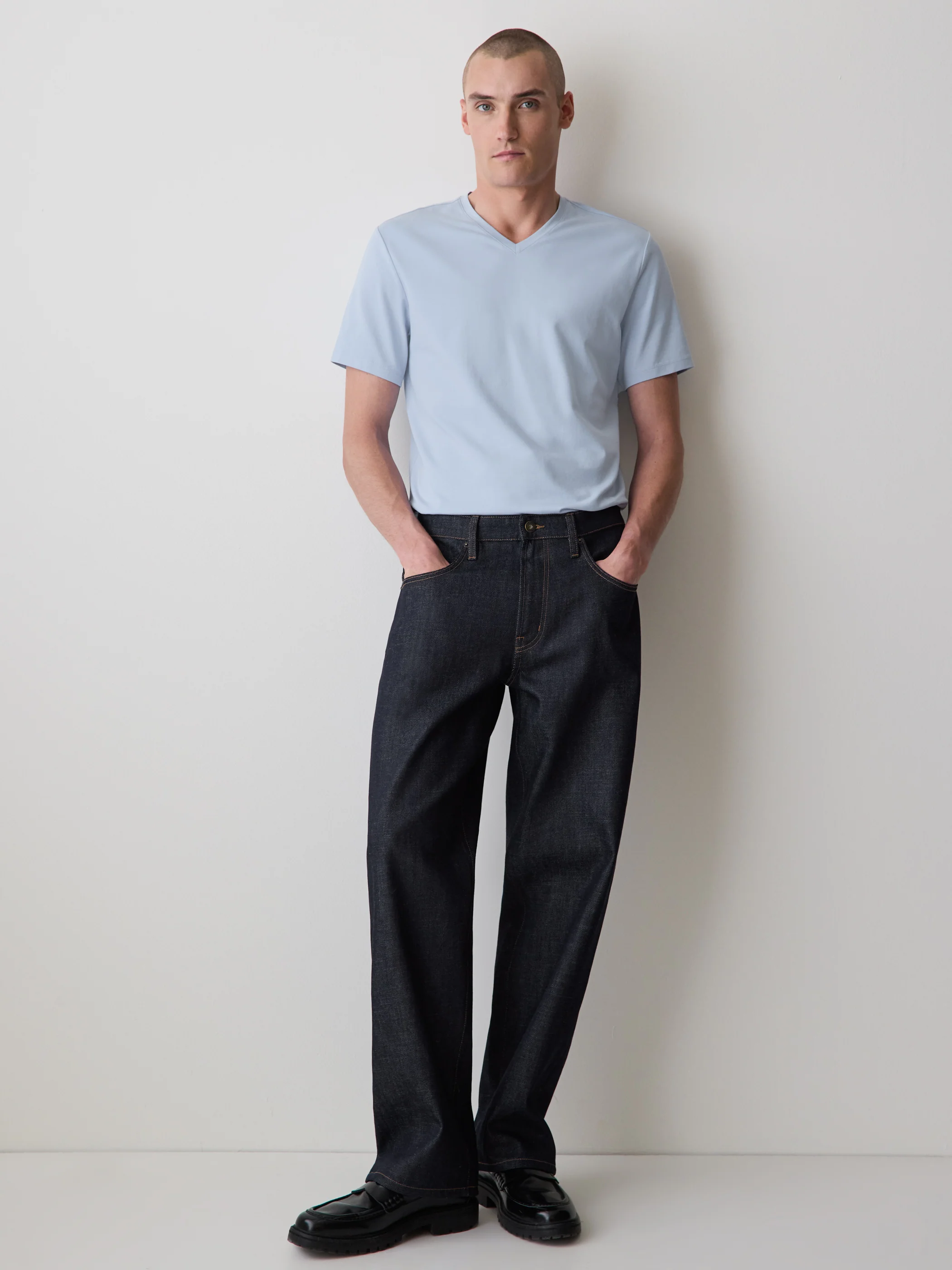 Supima (R) Cotton V-Neck T-Shirt - Image 8