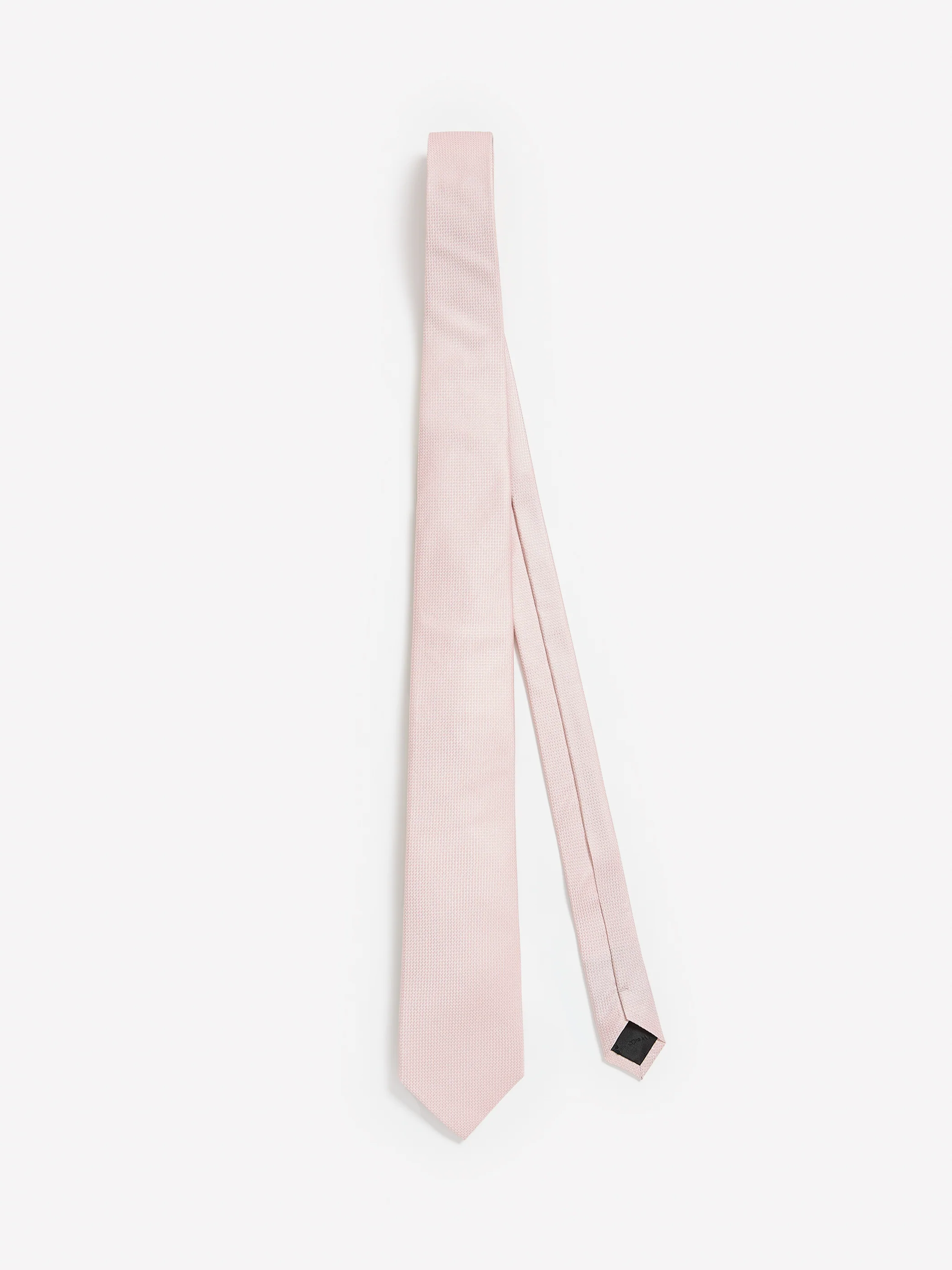 Solid Regular Textured Tie - Image 3