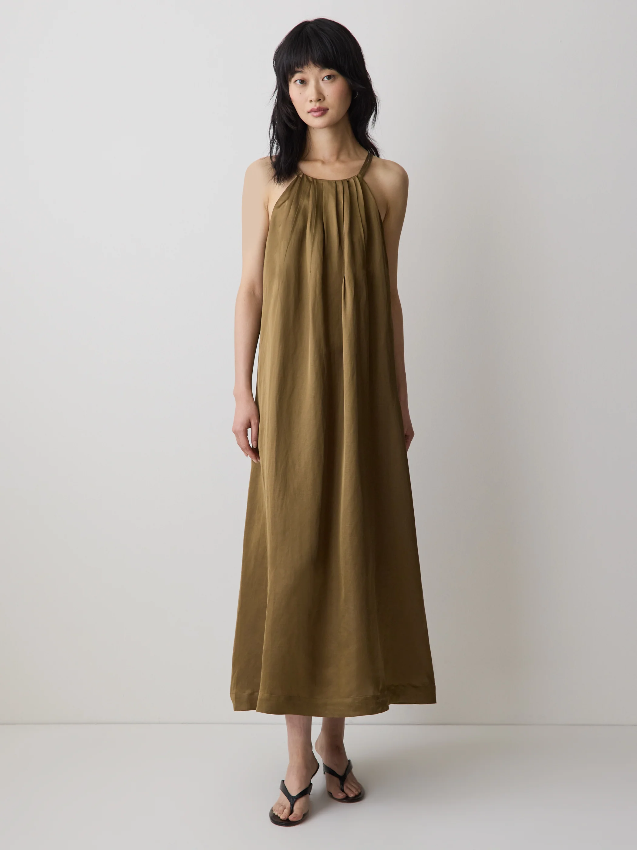 Sleeveless Halter-Neck Midi Dress - Image 7