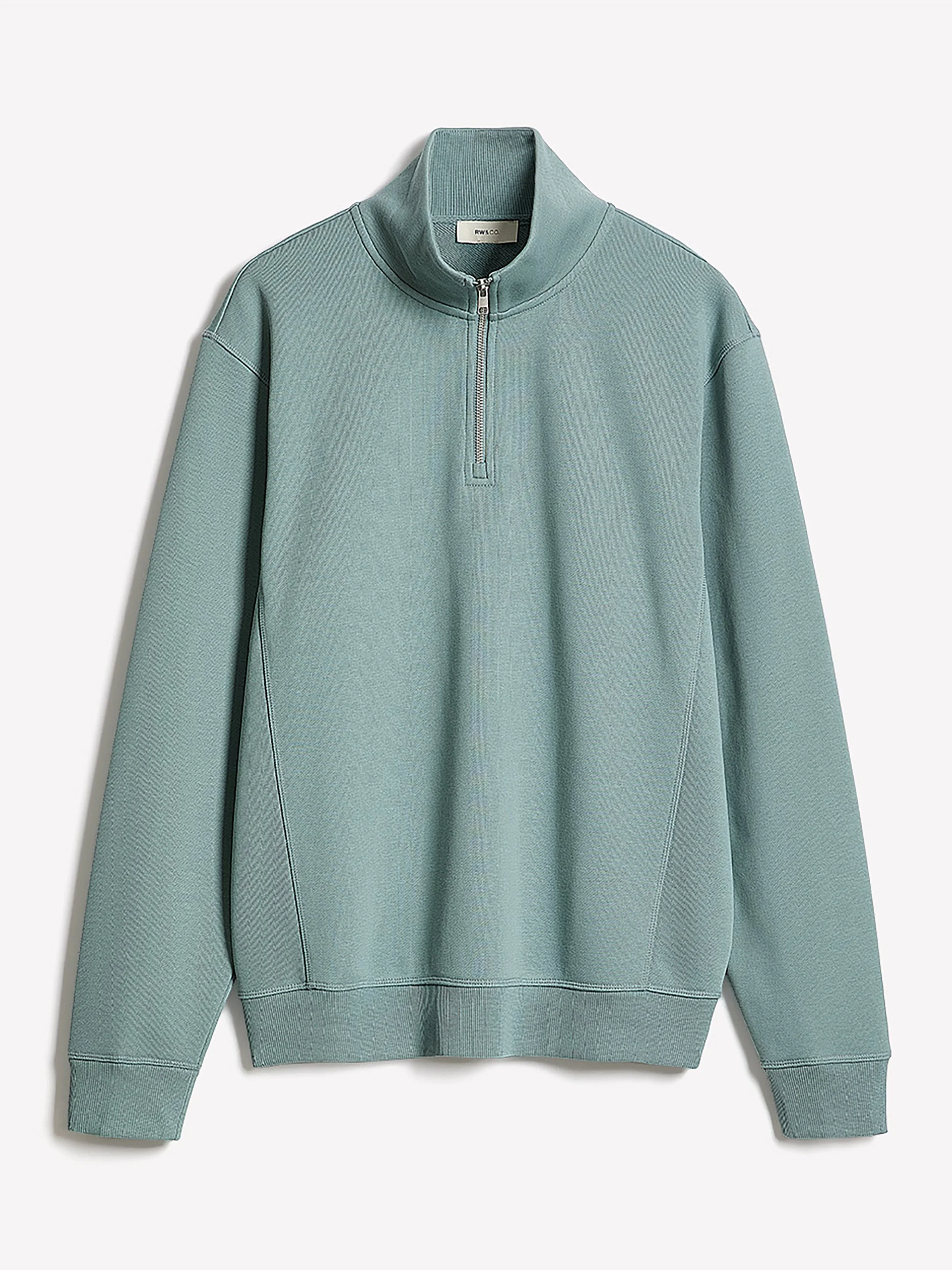 Long-Sleeve Quarter-Zip Mock-Neck Sweater - Image 11