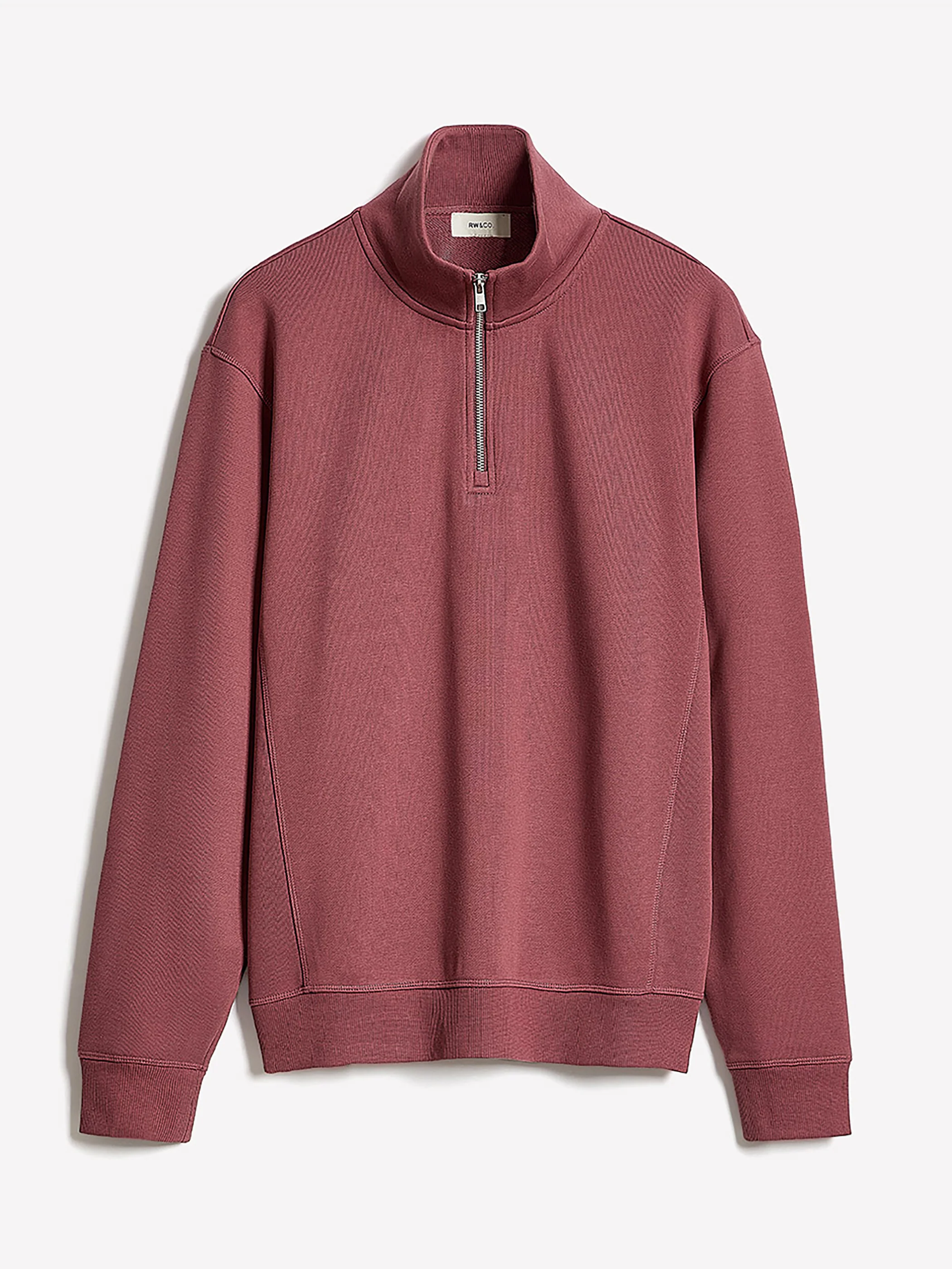 Long-Sleeve Quarter-Zip Mock-Neck Sweater - Image 4