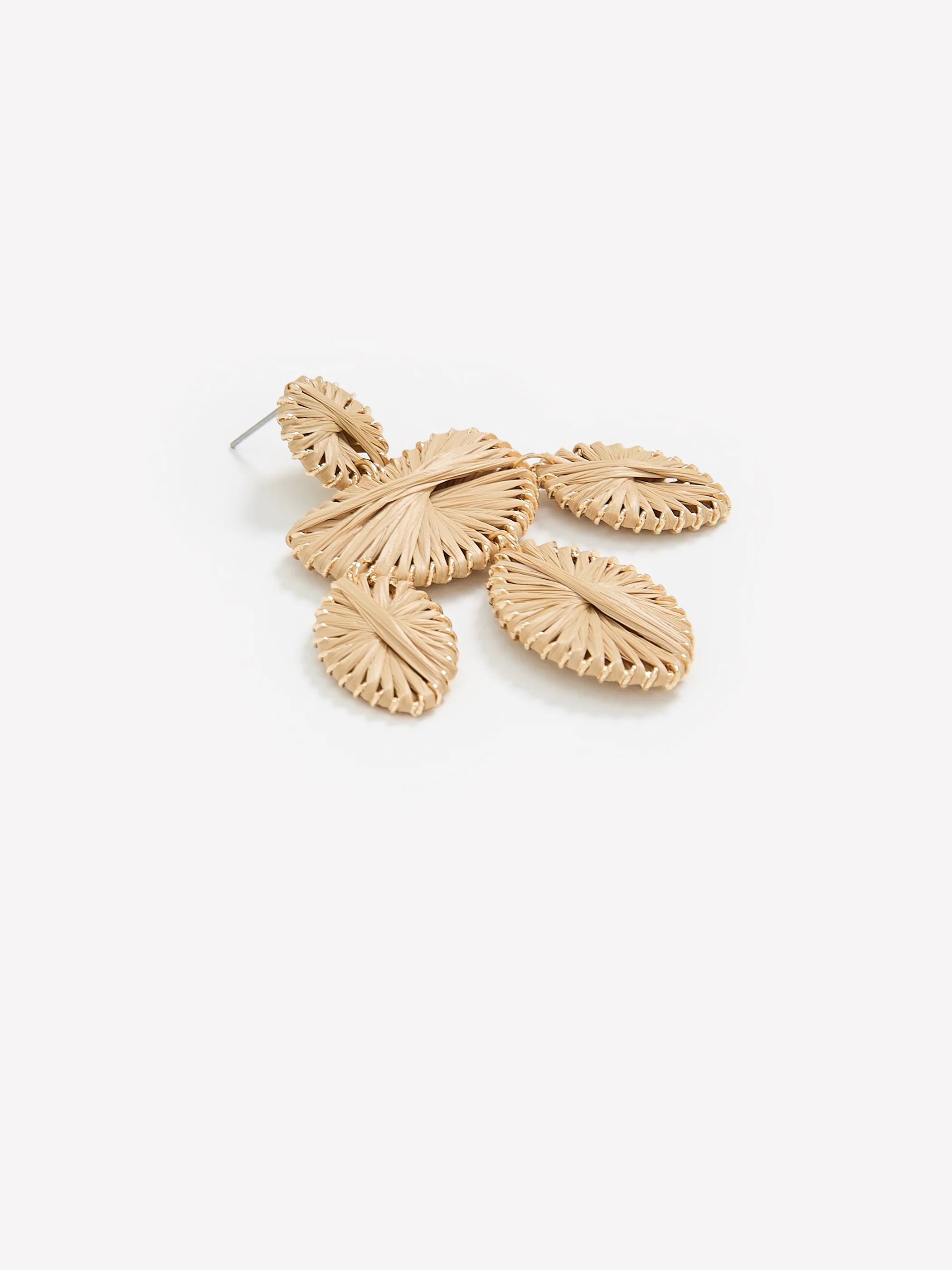 Earrings with Raffia Pendants - Image 4