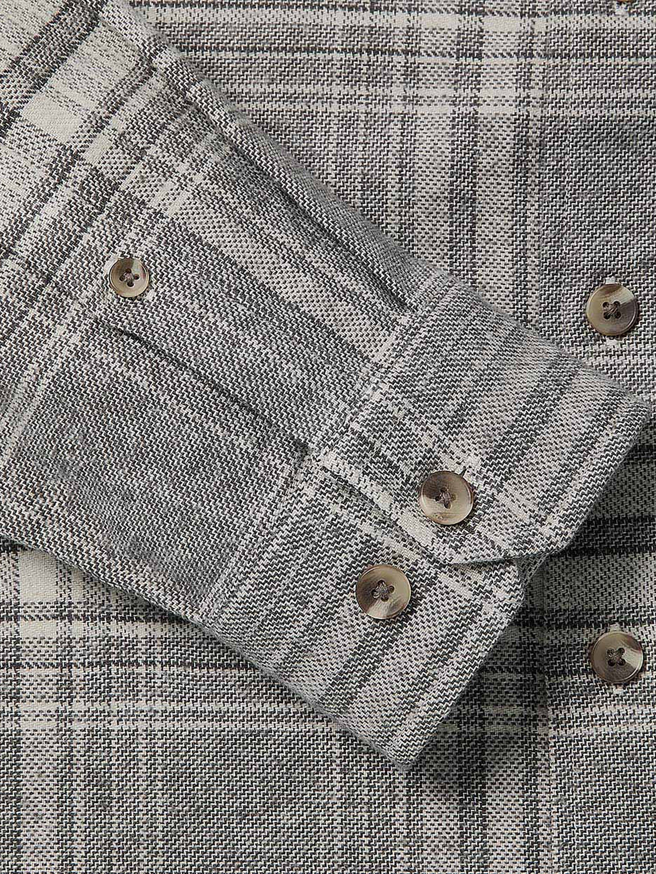 Tailored Plaid Overshirt - Image 5