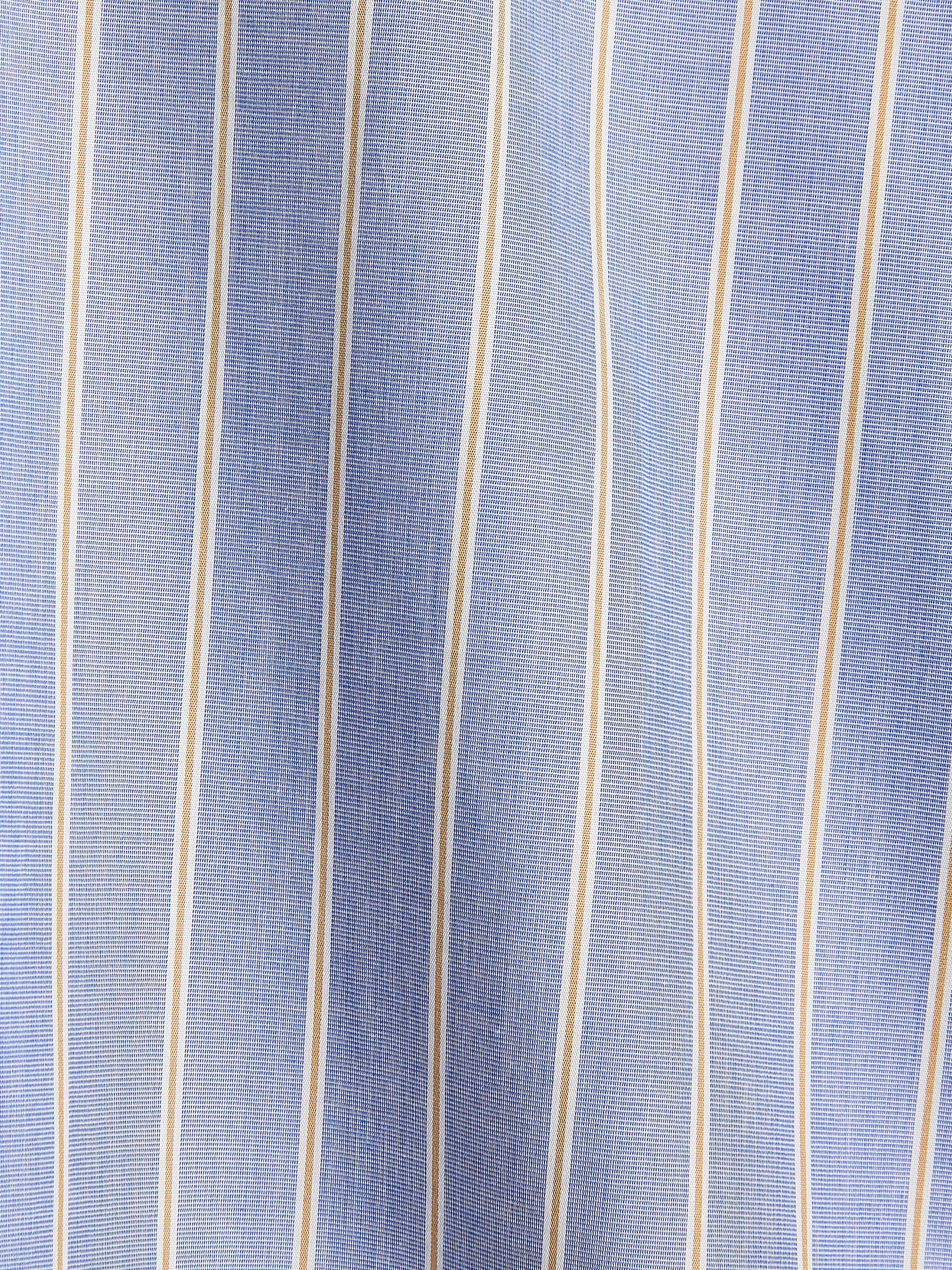 Striped Buttoned-Down Cotton Blouse - Image 4