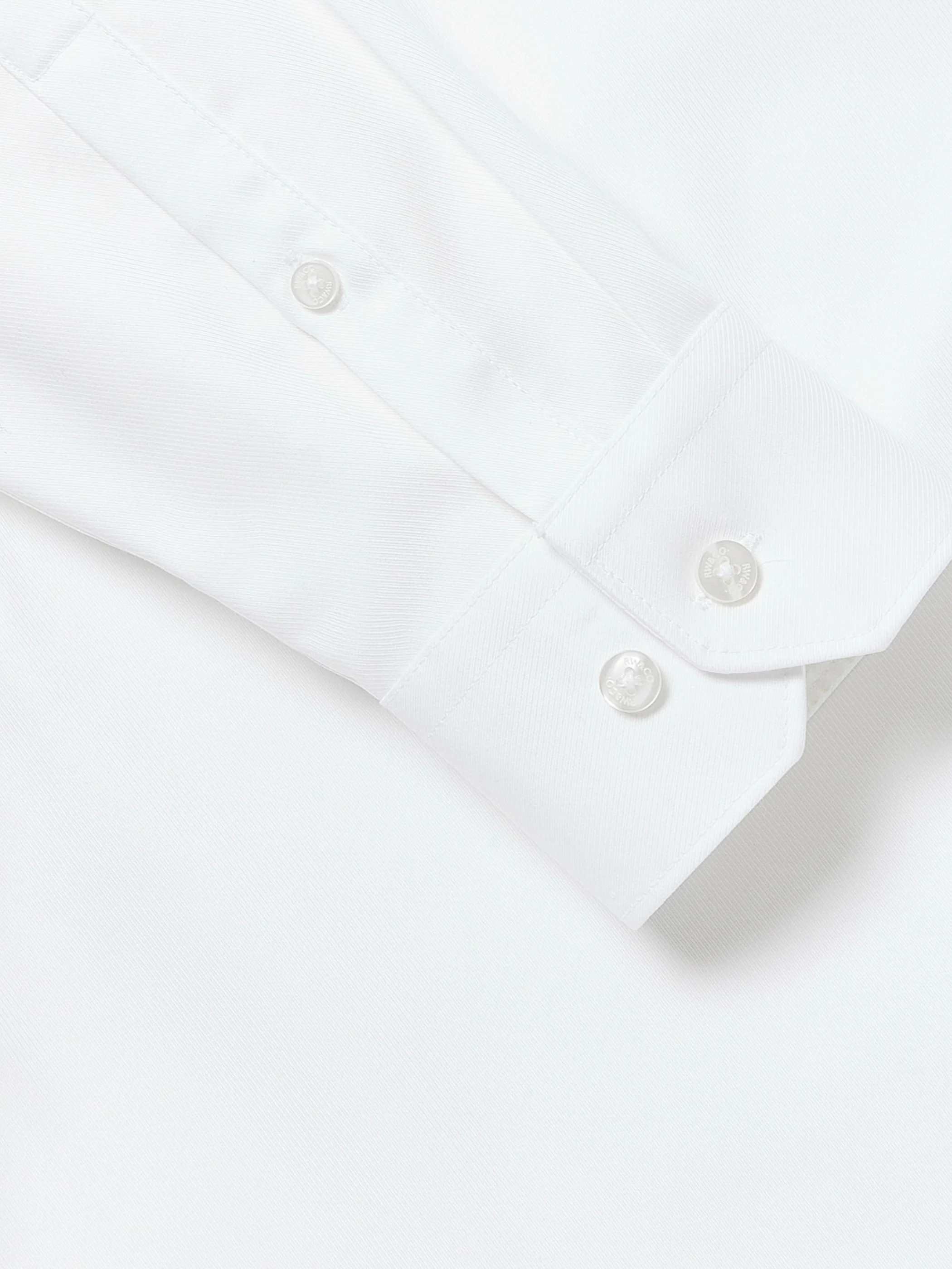 Regular Fit Solid Supima (R) Twill Dress Shirt - Image 4
