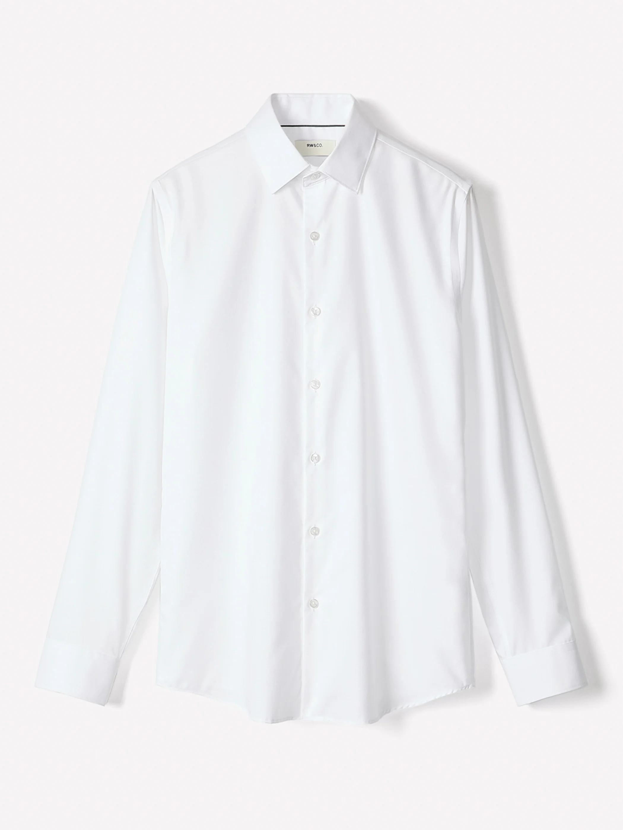 Regular Fit Solid Supima (R) Twill Dress Shirt - Image 5
