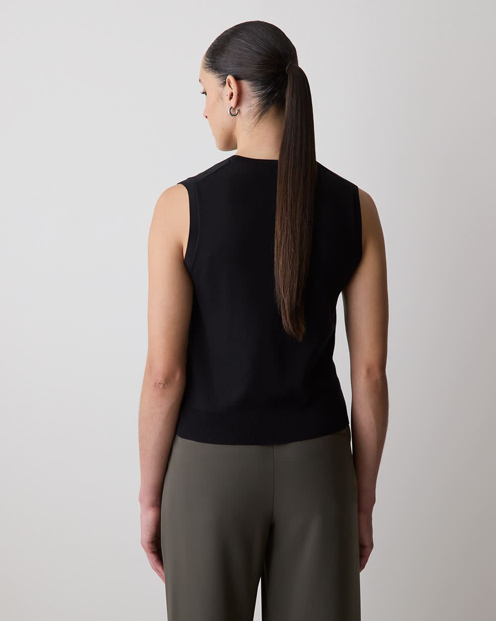 Sleeveless Scoop-Neck Sweater - Image 13