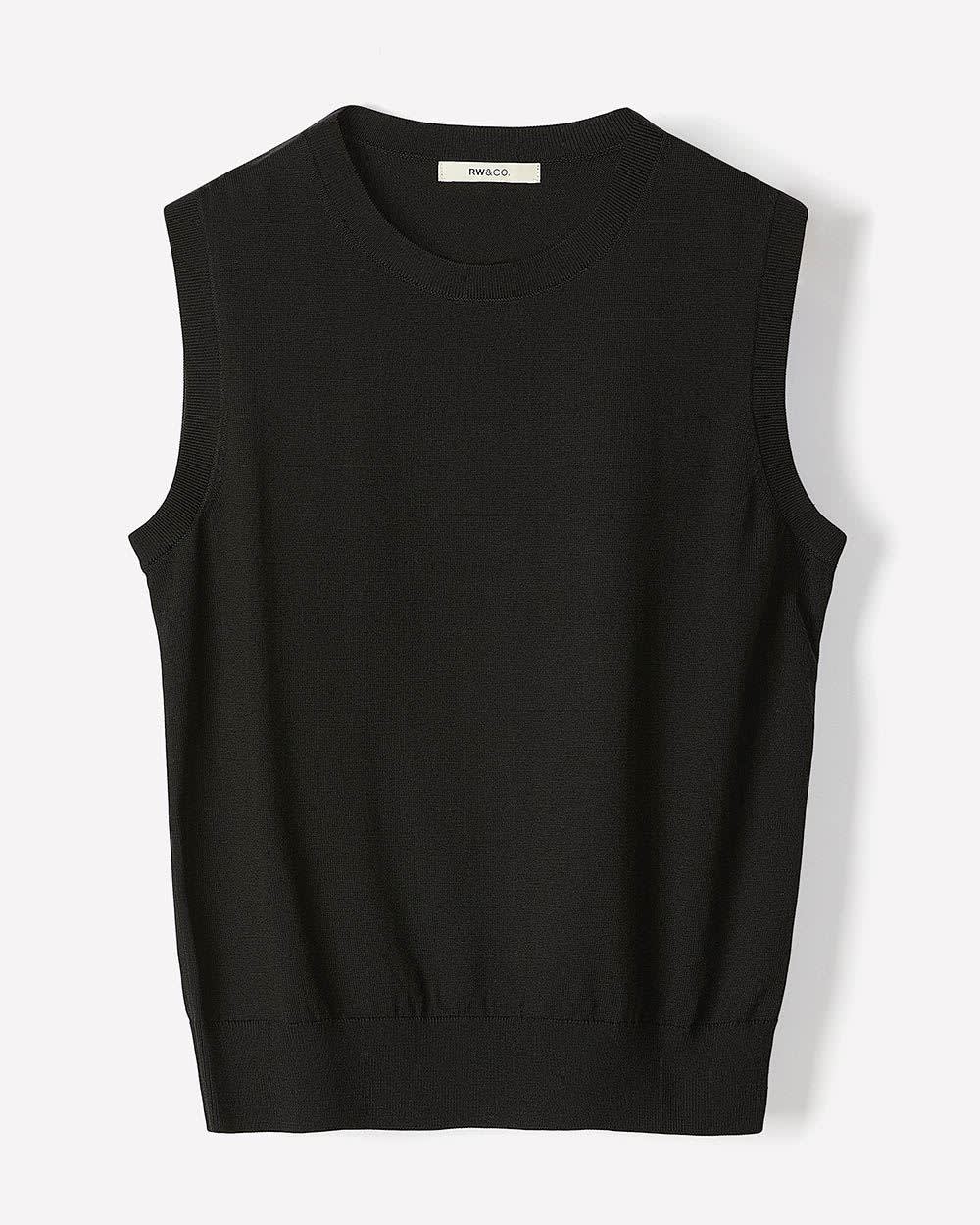 Sleeveless Scoop-Neck Sweater - Image 15