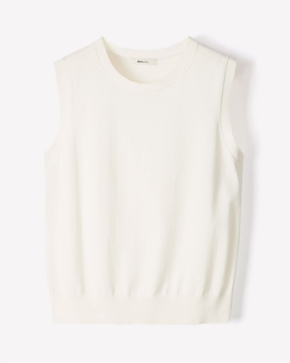 Sleeveless Scoop-Neck Sweater - Image 20
