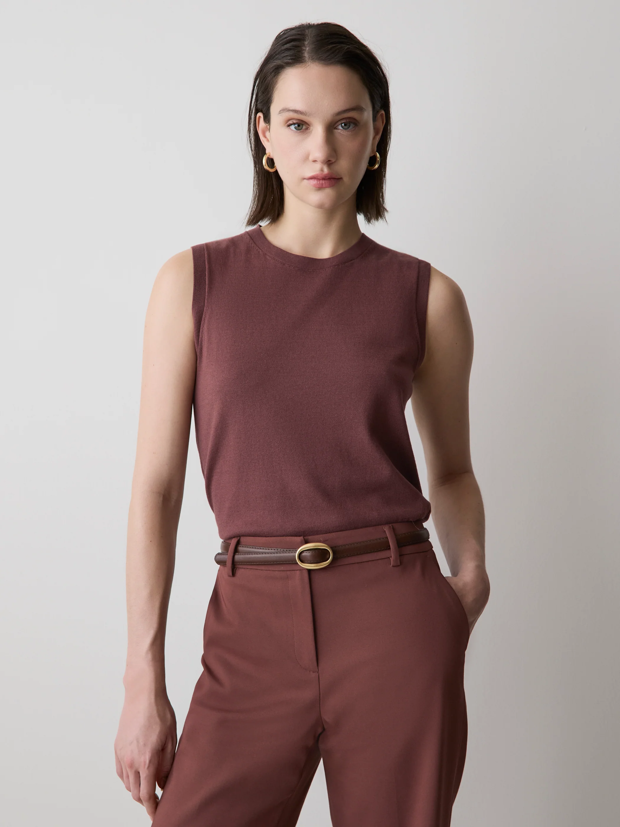 Sleeveless Scoop-Neck Sweater - Image 6