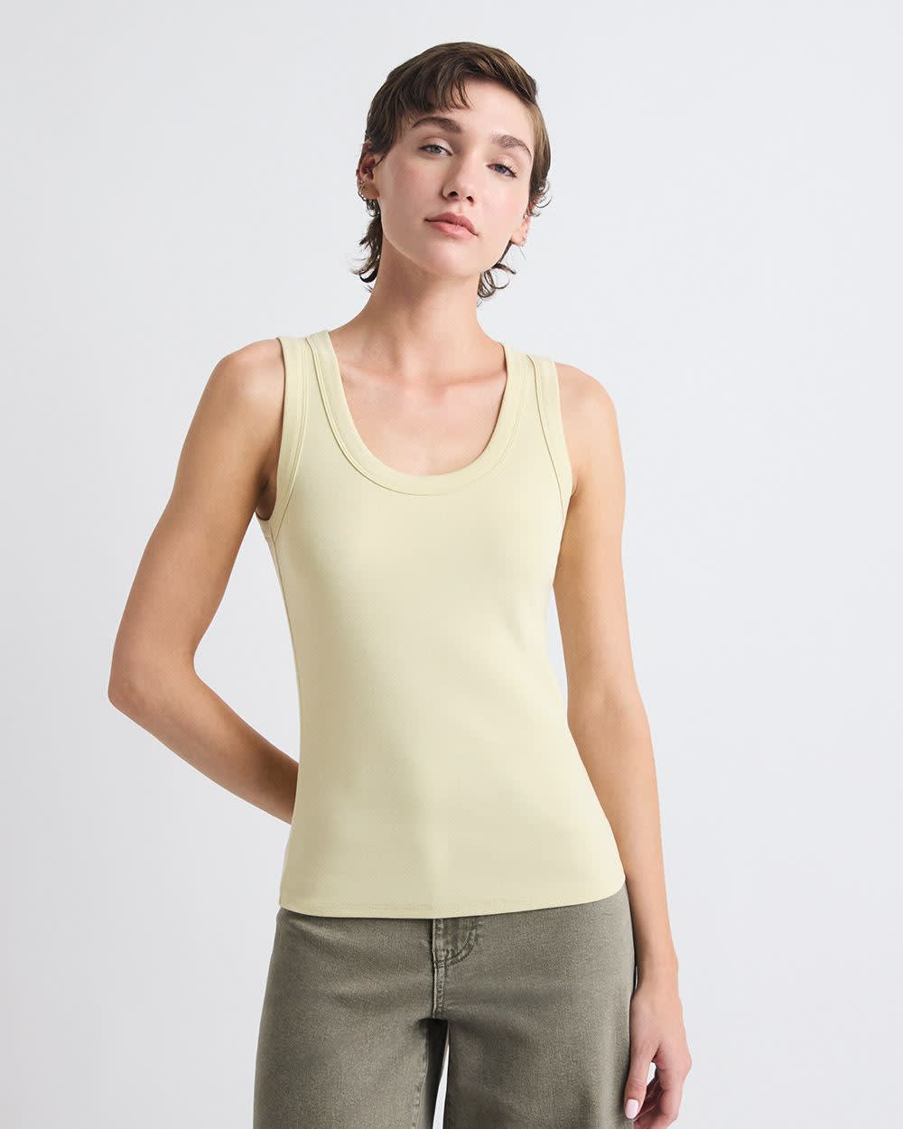 Scoop-Neck Cami with Wide Straps - Image 11