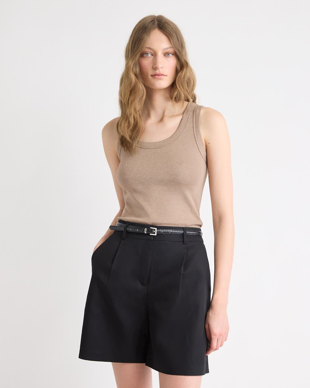 Scoop-Neck Cami with Wide Straps - Image 6