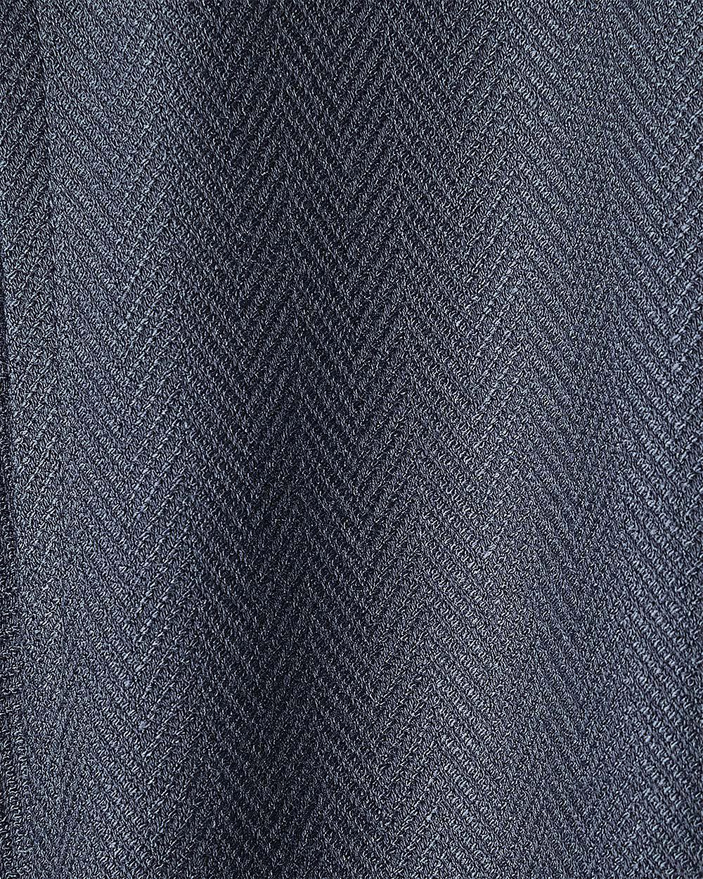 Short-Sleeve Herringbone Shirt with Camp Collar - Image 20
