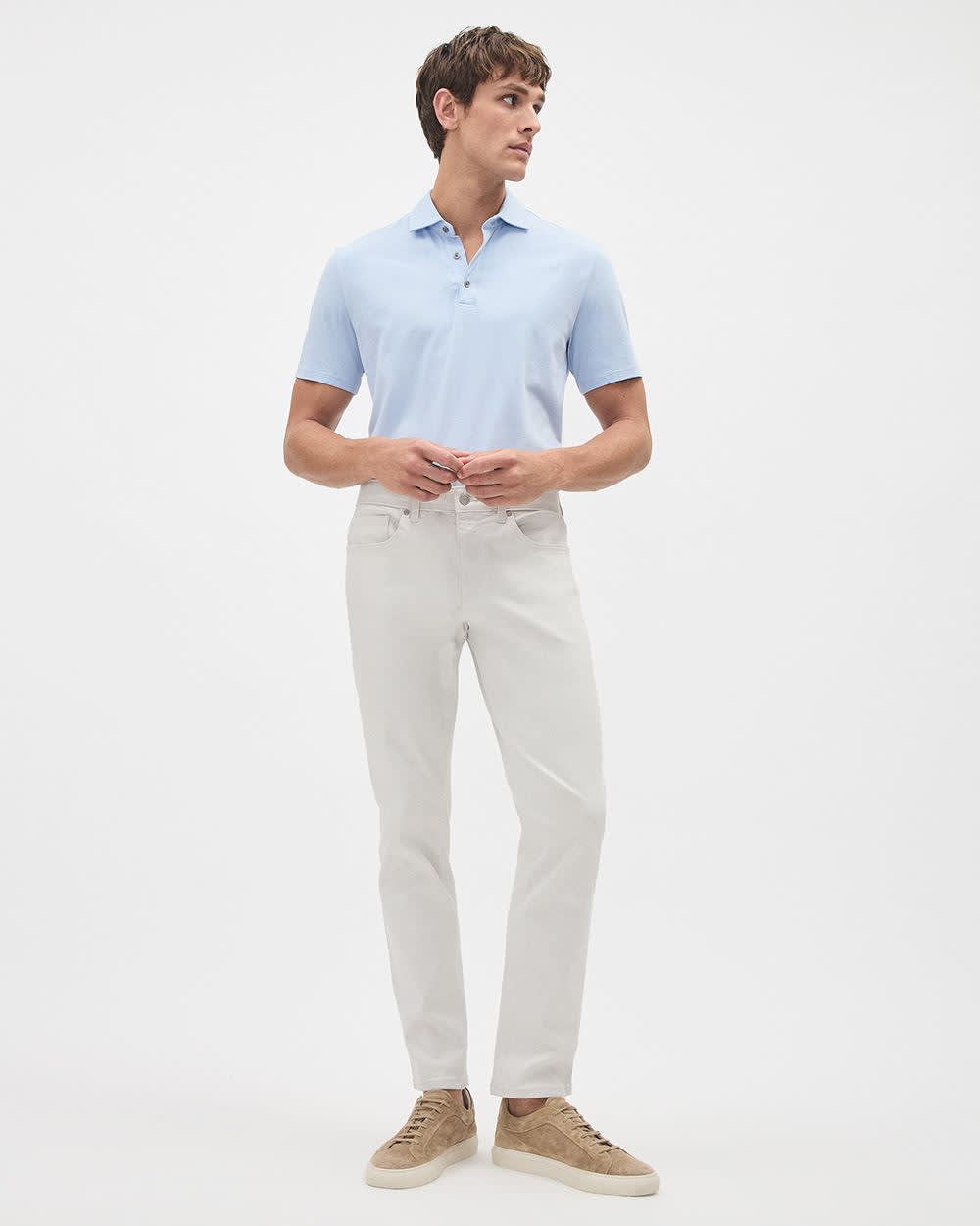 Short-Sleeve Supima (R) Cotton Jersey Polo - Image 3
