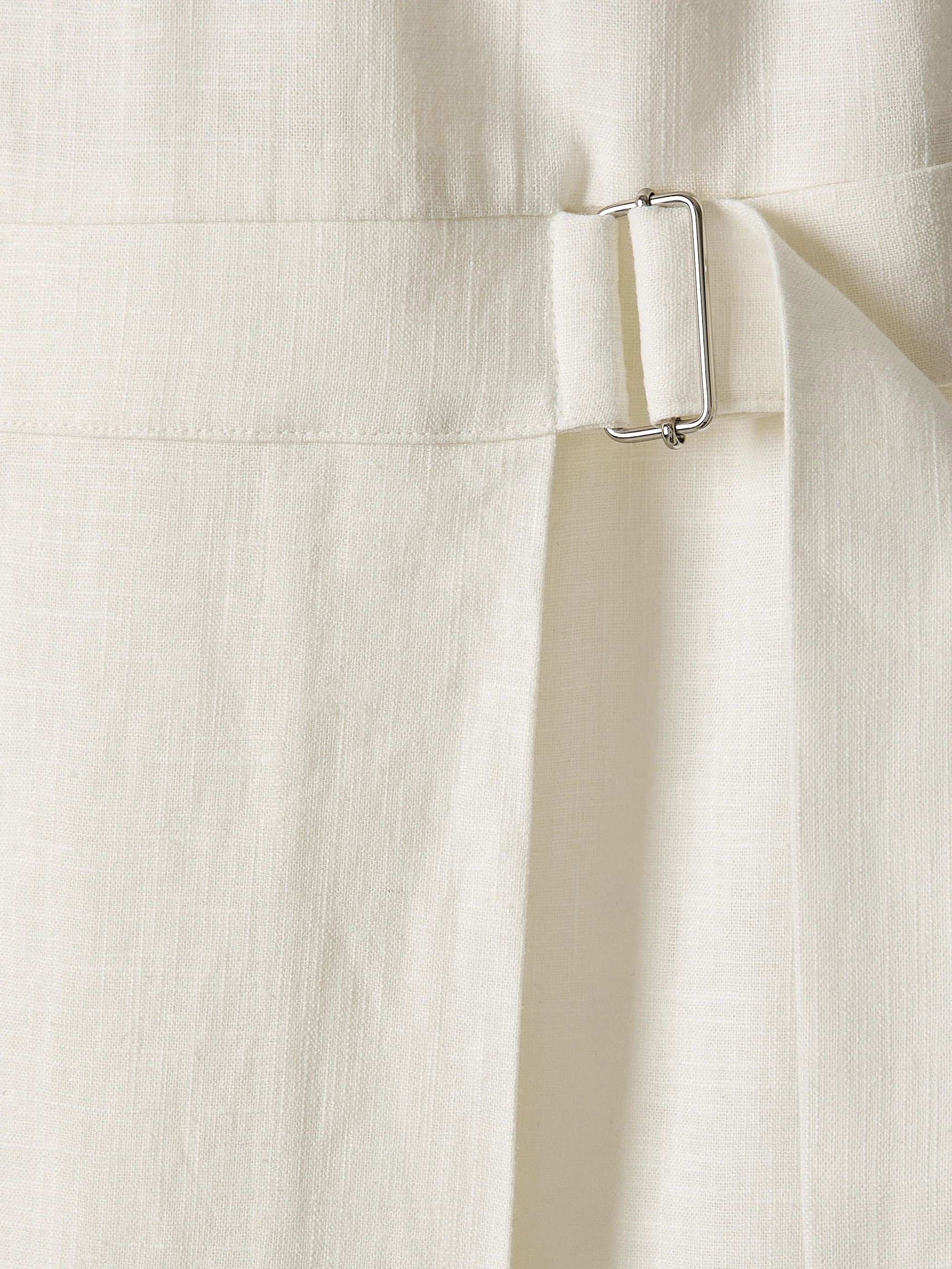 Sleeveless Boat-Neck Linen-Blend Midi Dress - Image 12