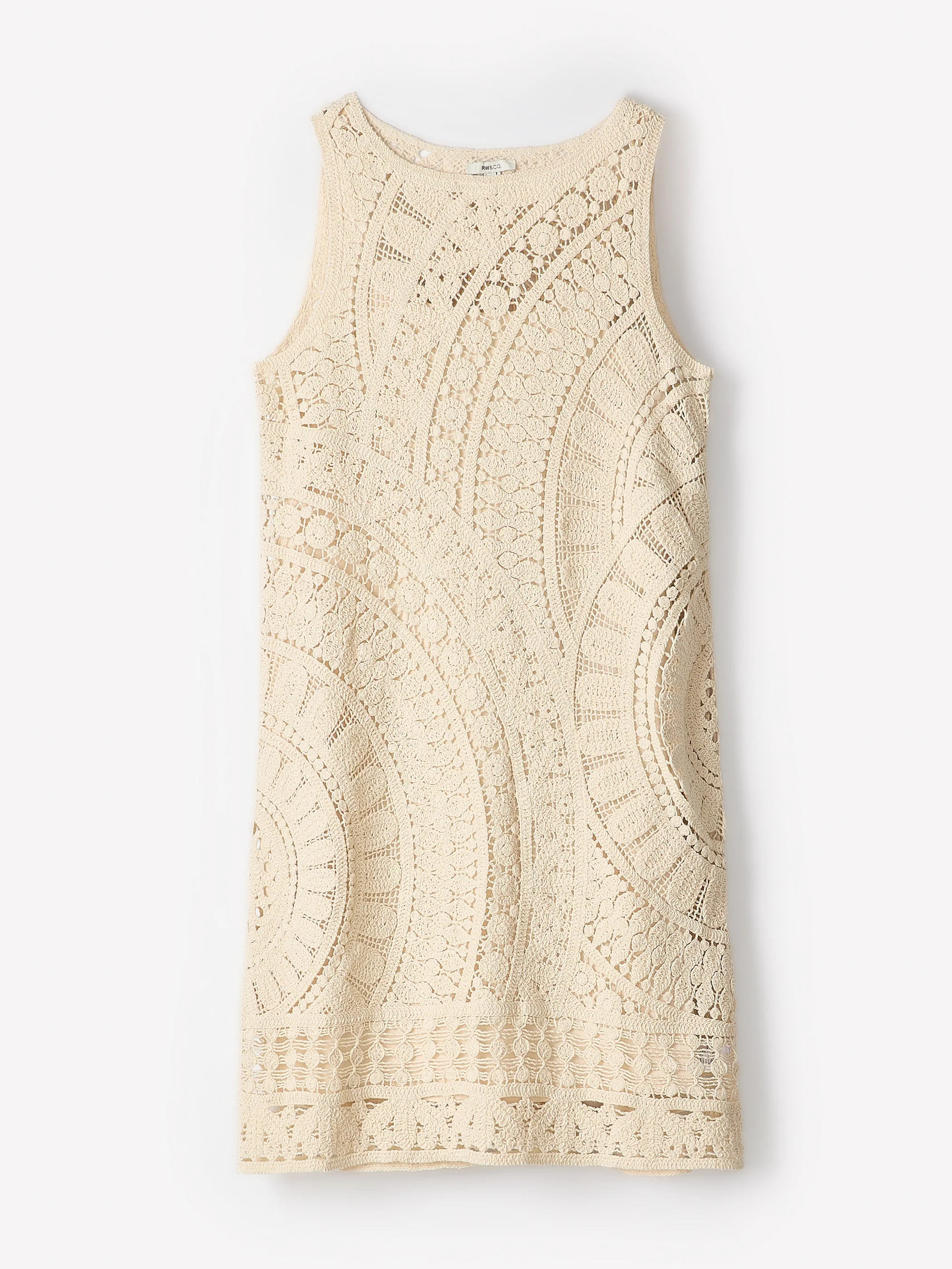 Sleeveless Crochet Mini Dress - Image 12