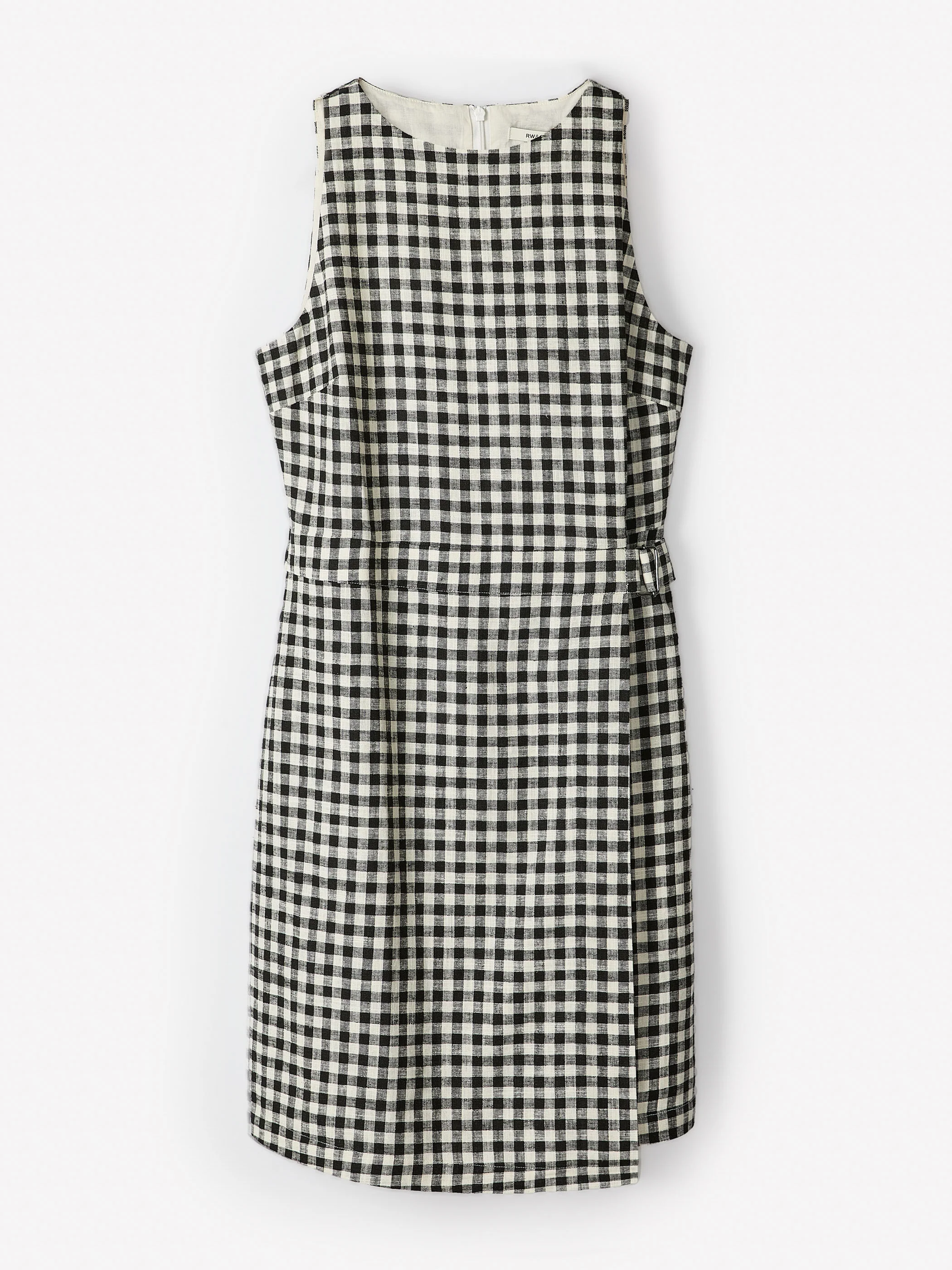 Sleeveless Boat-Neck Linen-Blend Midi Dress - Image 6