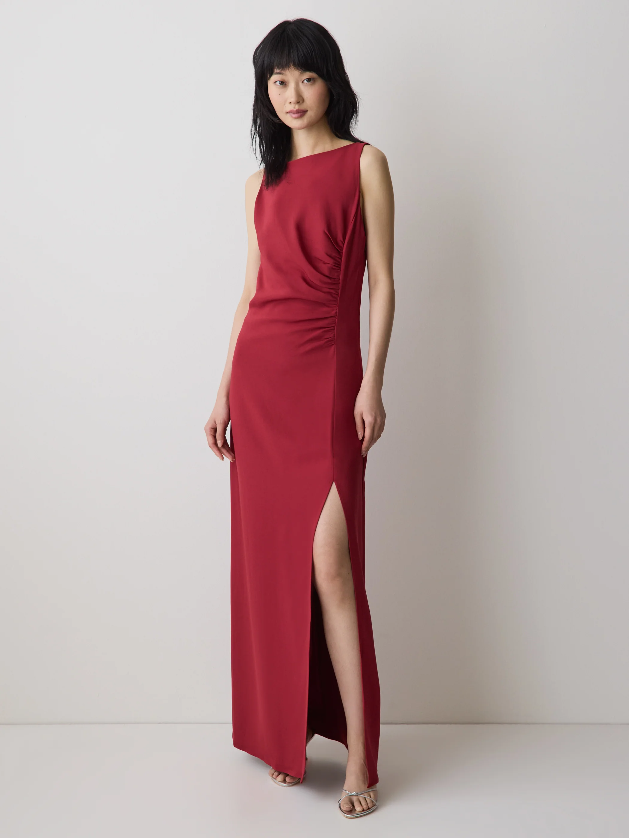 Sleeveless Boat-Neck Maxi Cocktail Dress - Image 7