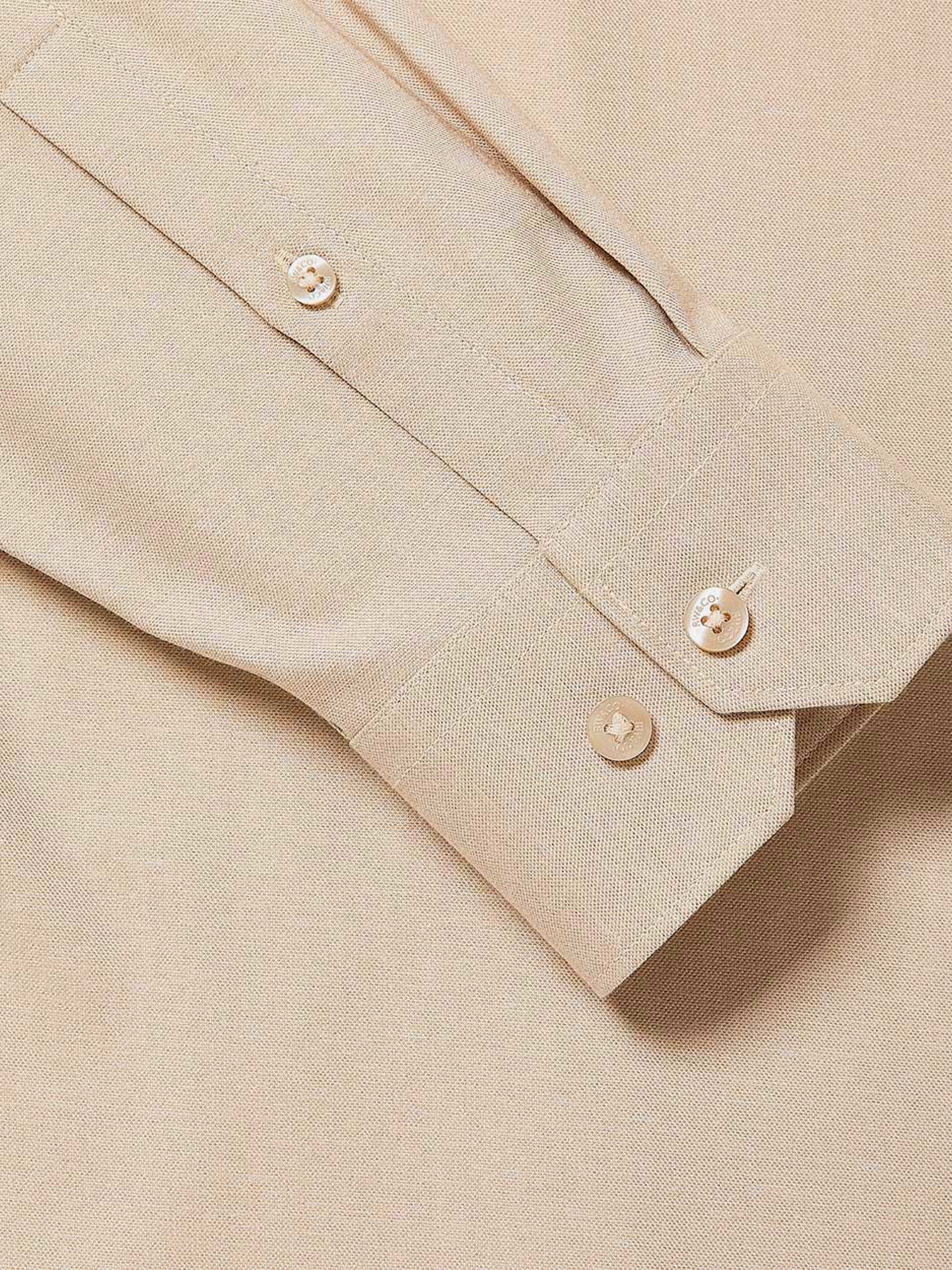 Slim Fit Knit-Like Dress Shirt - Image 5