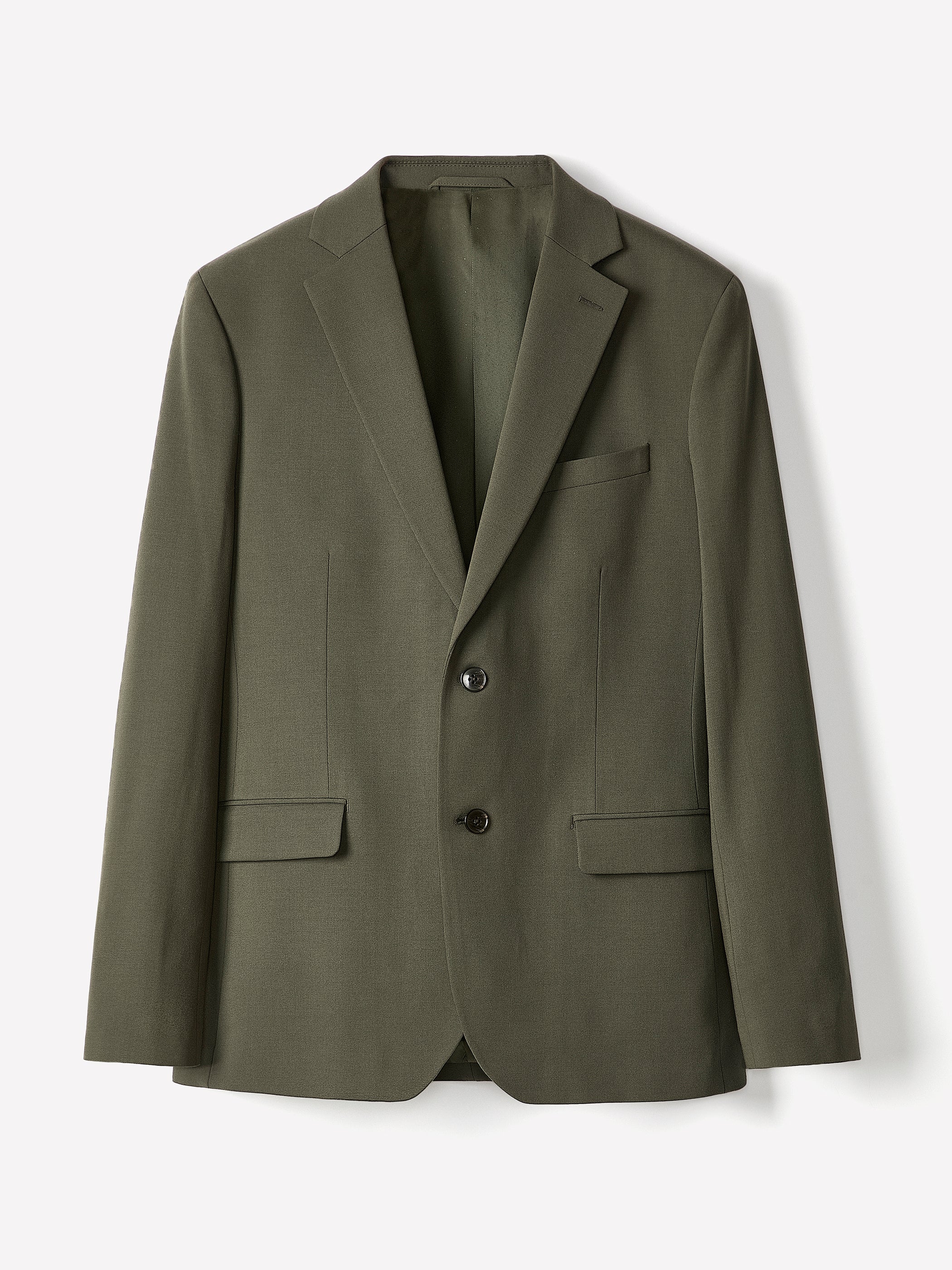 Slim Fit Dark Green Suit Blazer - Image 6