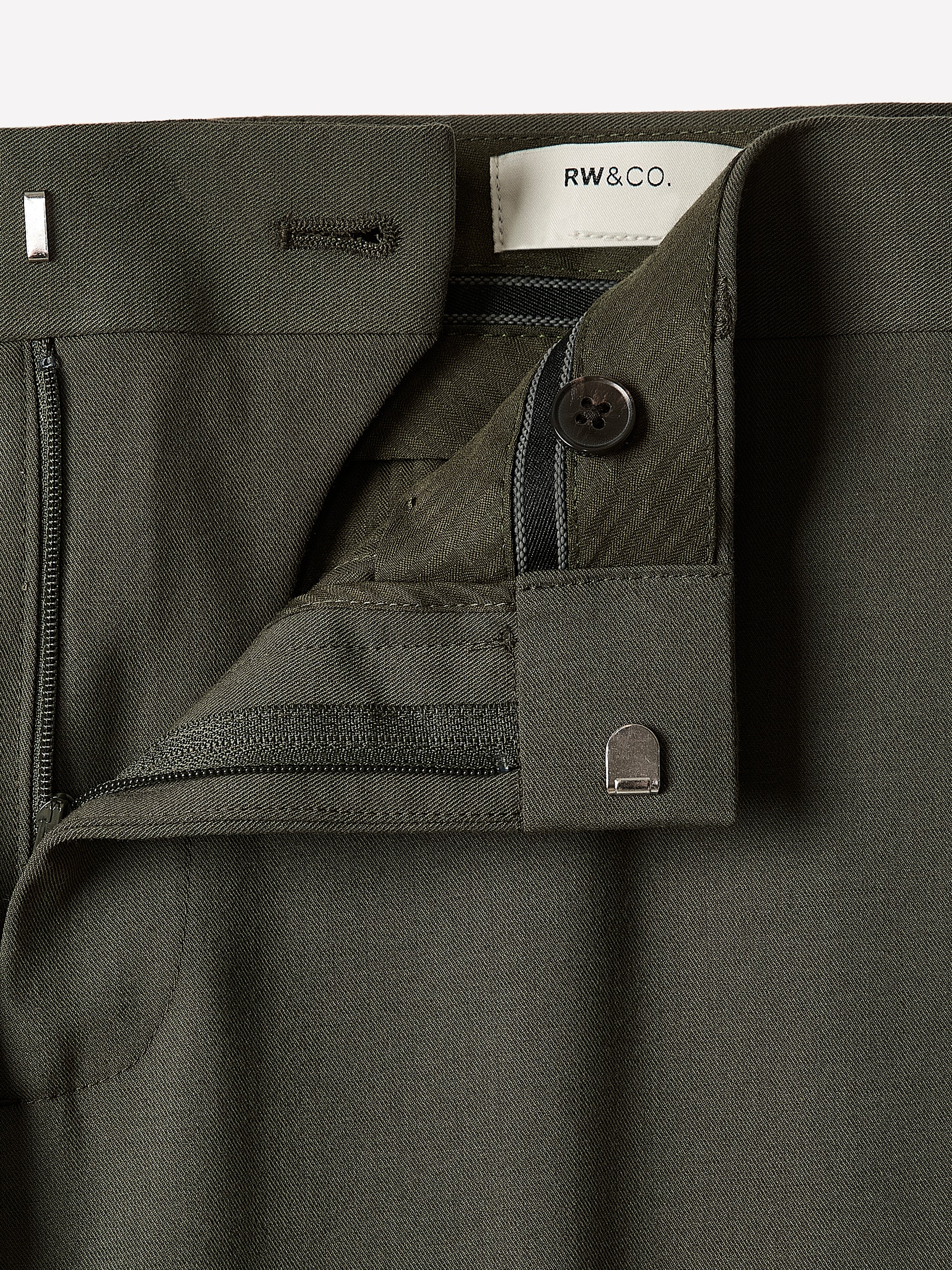 Slim Fit Dark Green Suit Pant - Image 5