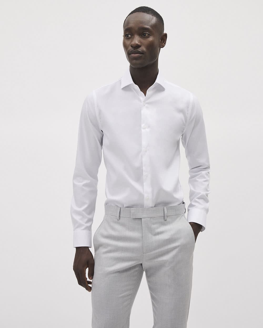 Slim fit Easy-care dress shirt - Wide spread collar - Image 4
