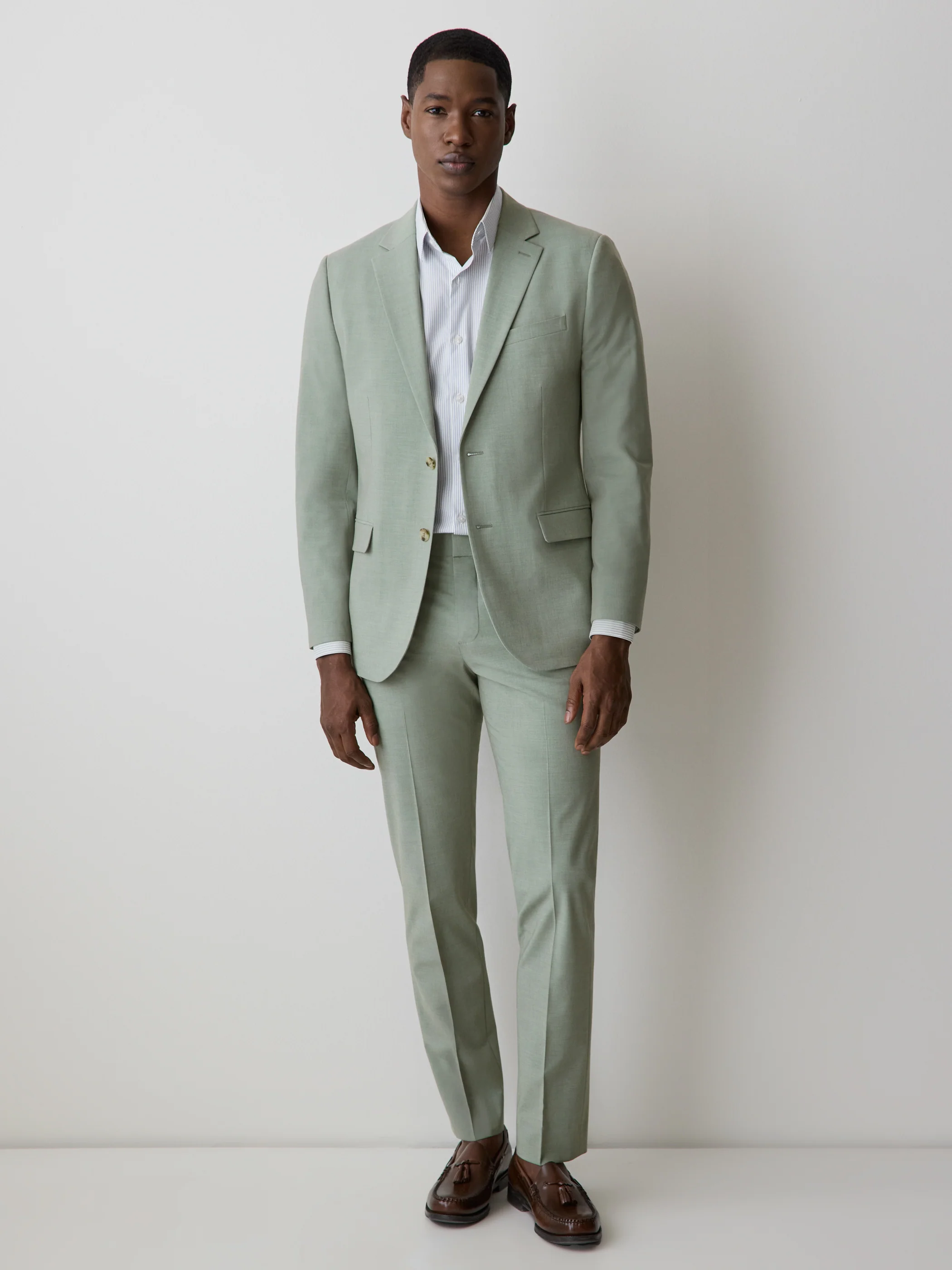 Slim Fit Mint Suit Blazer