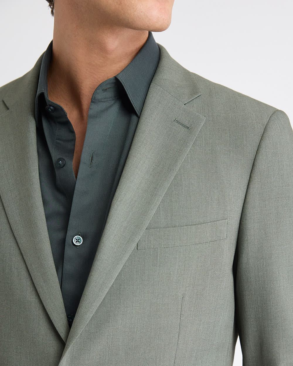 Slim Fit Green Suit Blazer - Image 4
