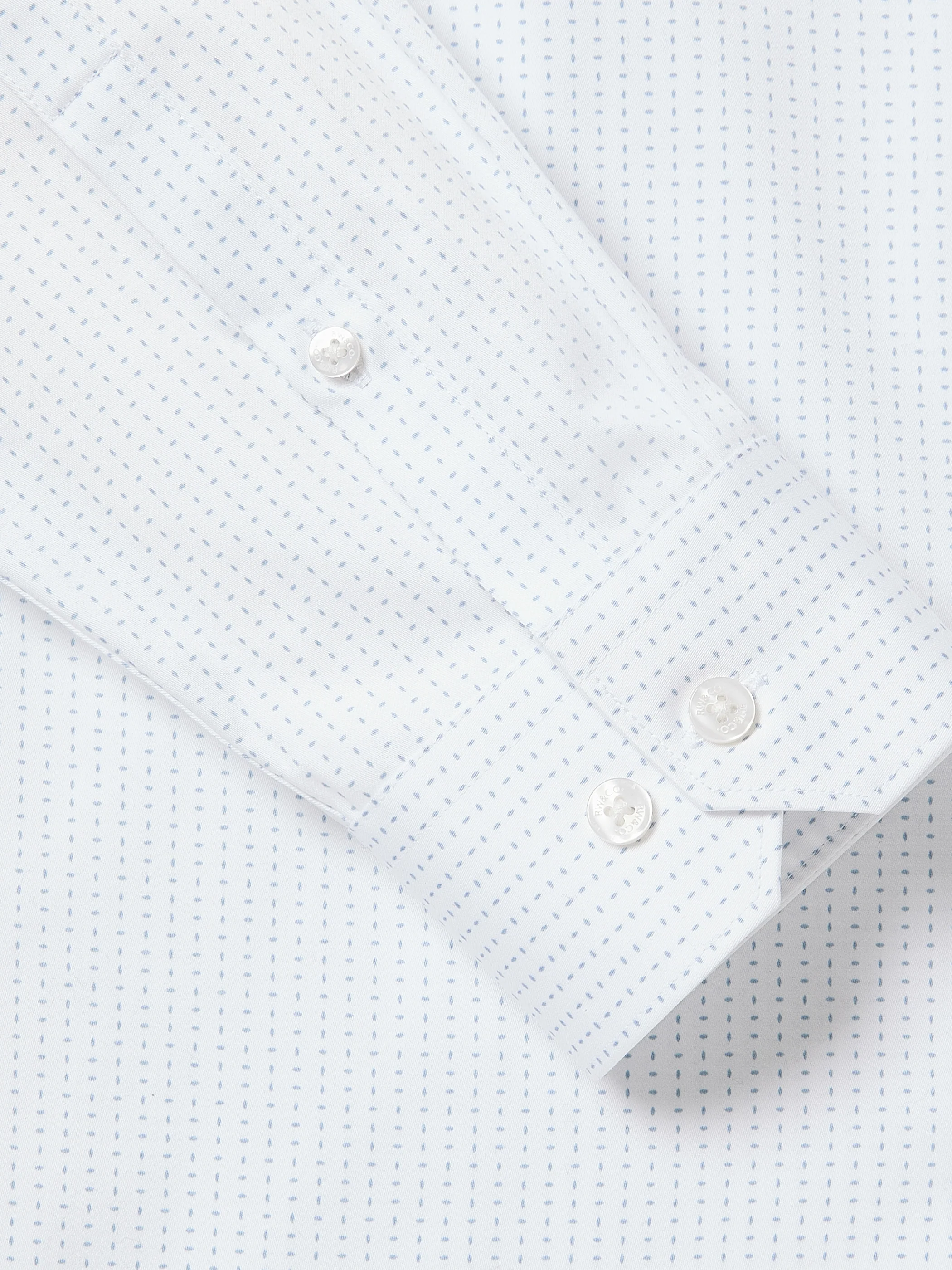 Slim-Fit Dress Shirt with Micro Dots - Image 4