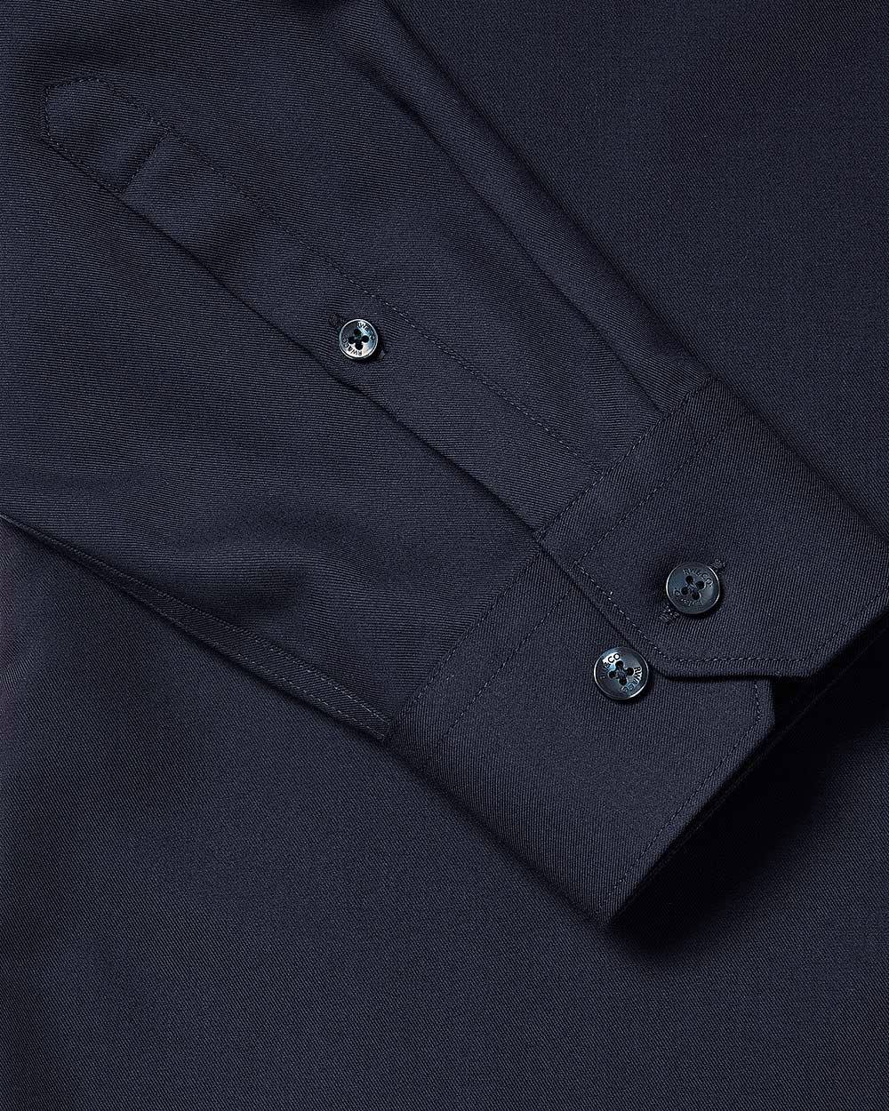 Slim-Fit Solid Cotton Modal Dress Shirt - Image 27