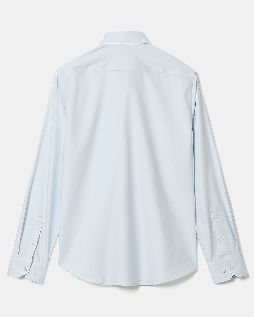 Slim Fit Solid Sateen Dress Shirt - Image 13