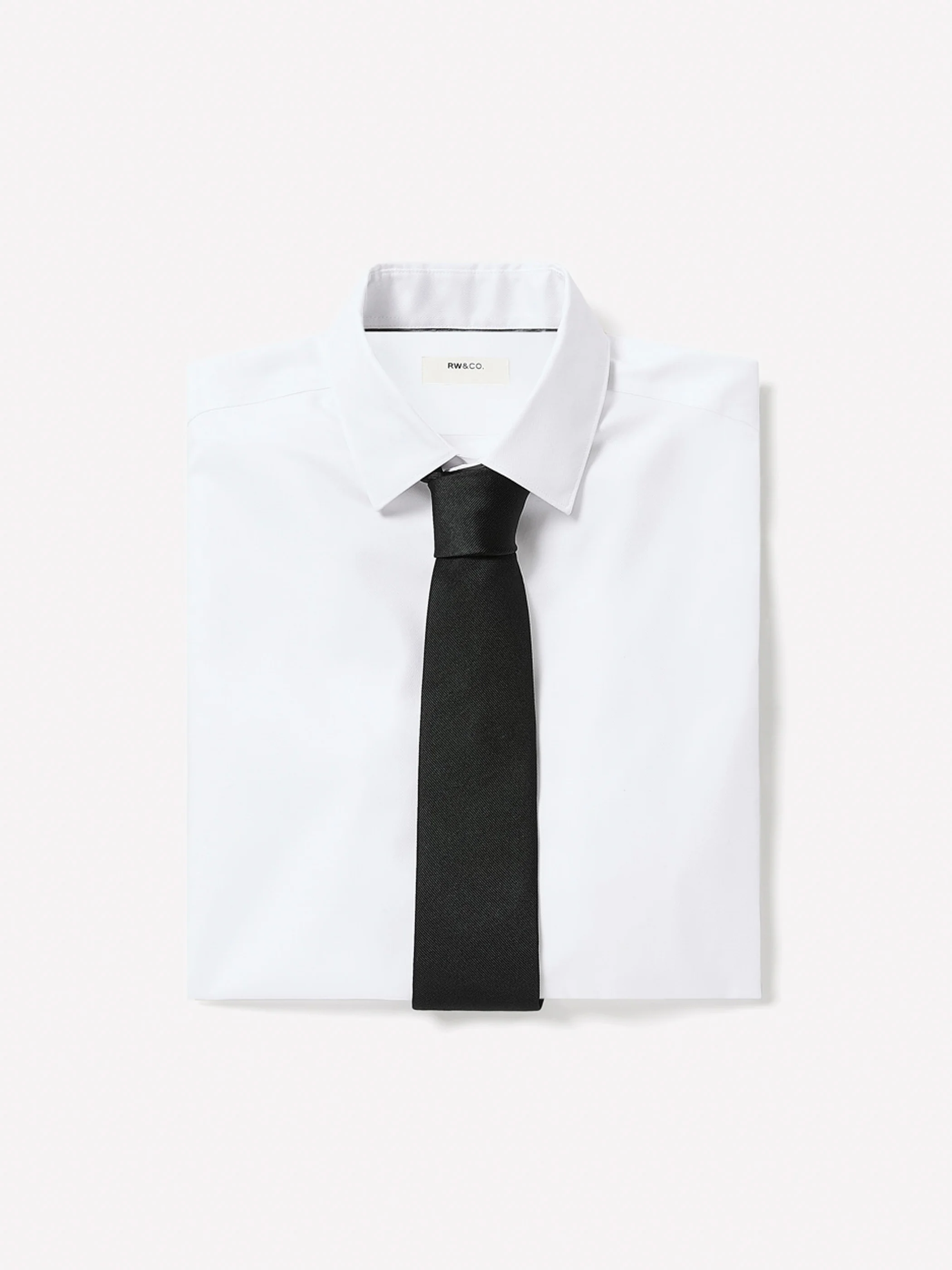 Slim Fit Solid Supima (R) Cotton Twill Dress Shirt - Image 6