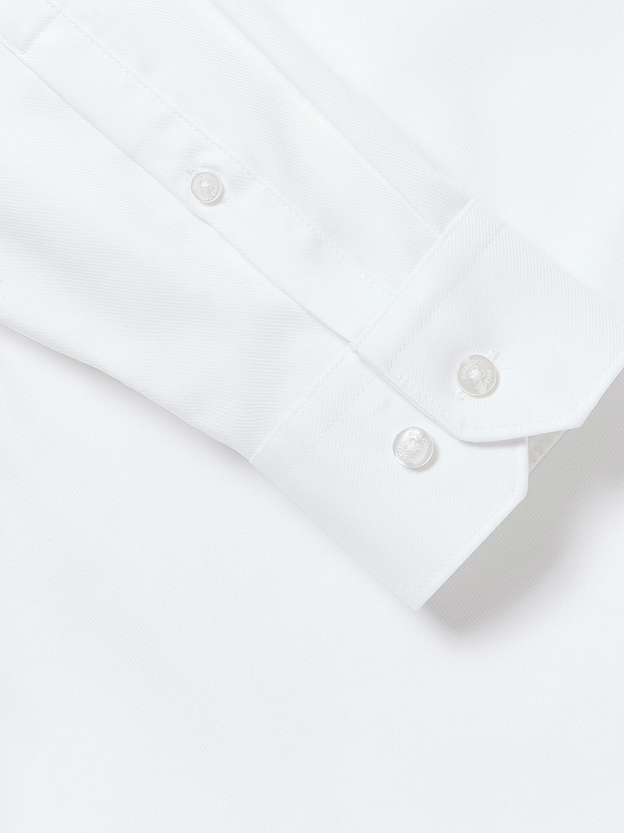 Slim Fit Solid Supima (R) Cotton Twill Dress Shirt - Image 9
