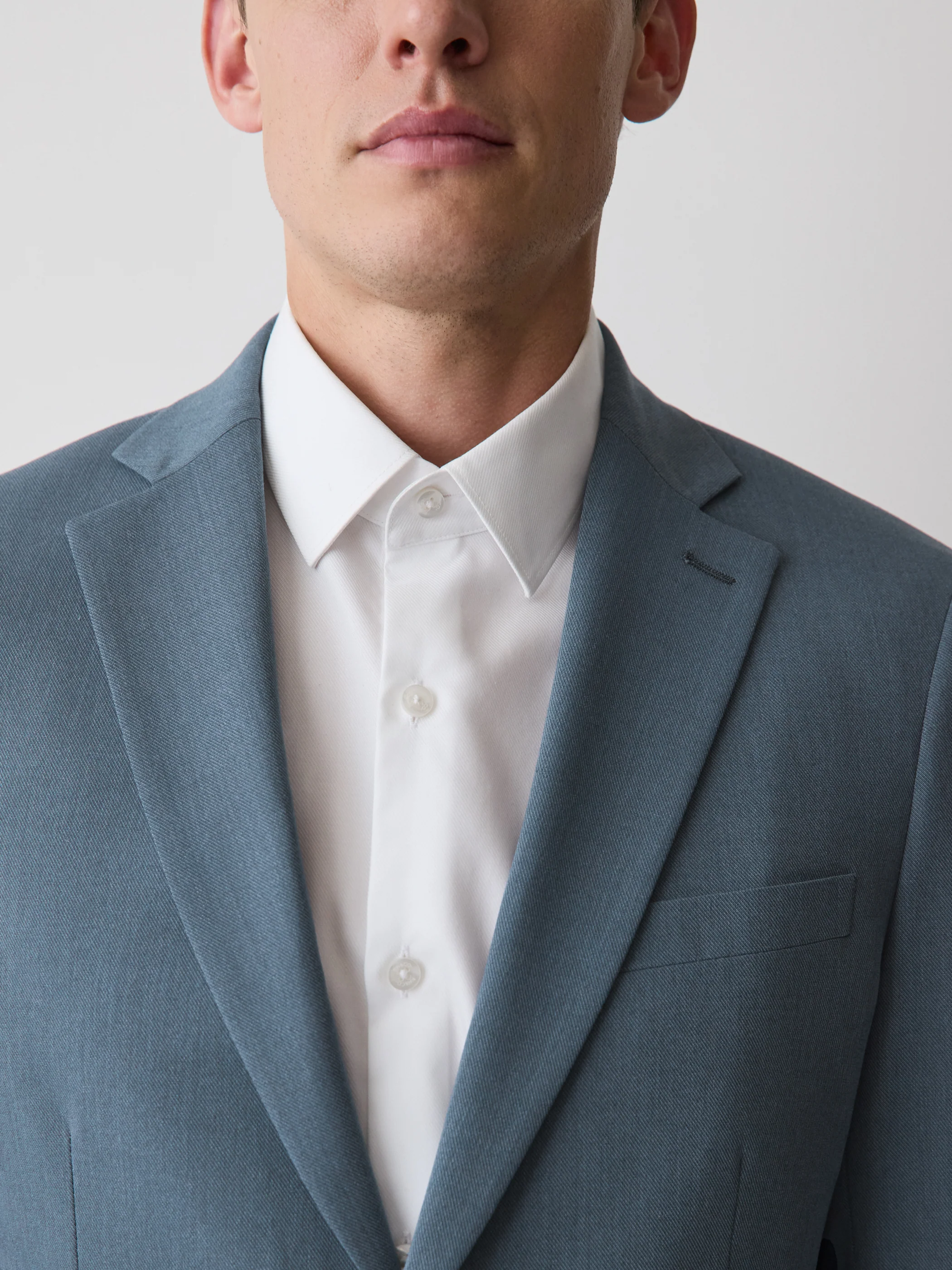 Slim Fit Blue Suit Blazer - Image 5