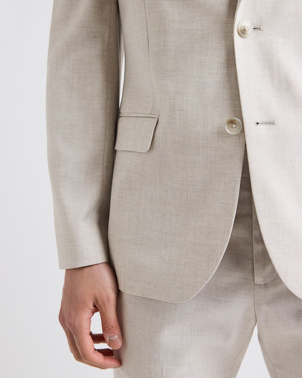 Slim Fit Stone Suit Blazer - Image 6