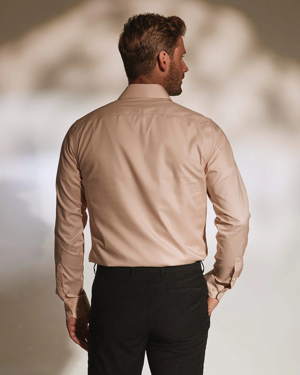 Slim Fit Stretch Dress Shirt - Image 20