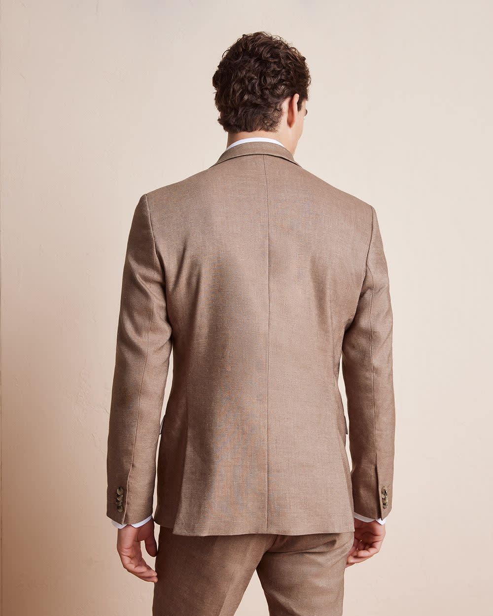 Slim Fit Stretch Linen Blazer - Image 18
