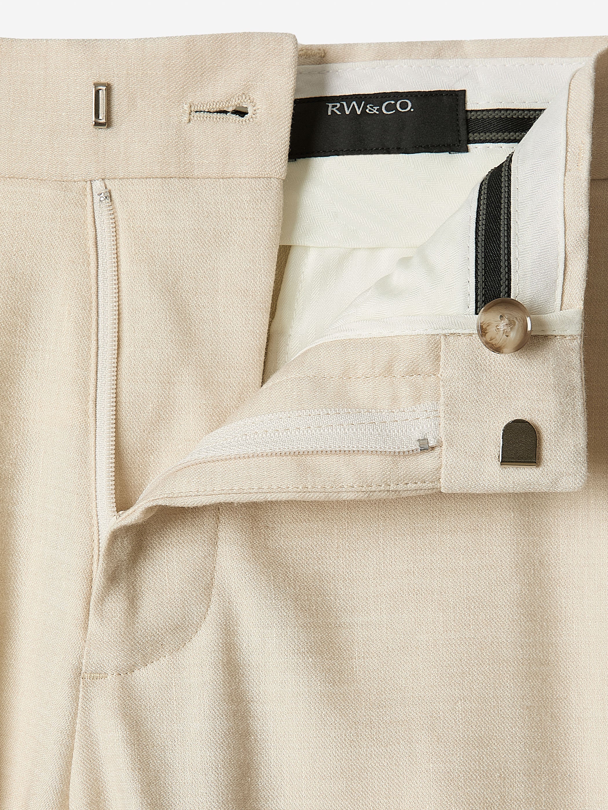 Slim Fit Stretch Linen Suit Pant - Image 9