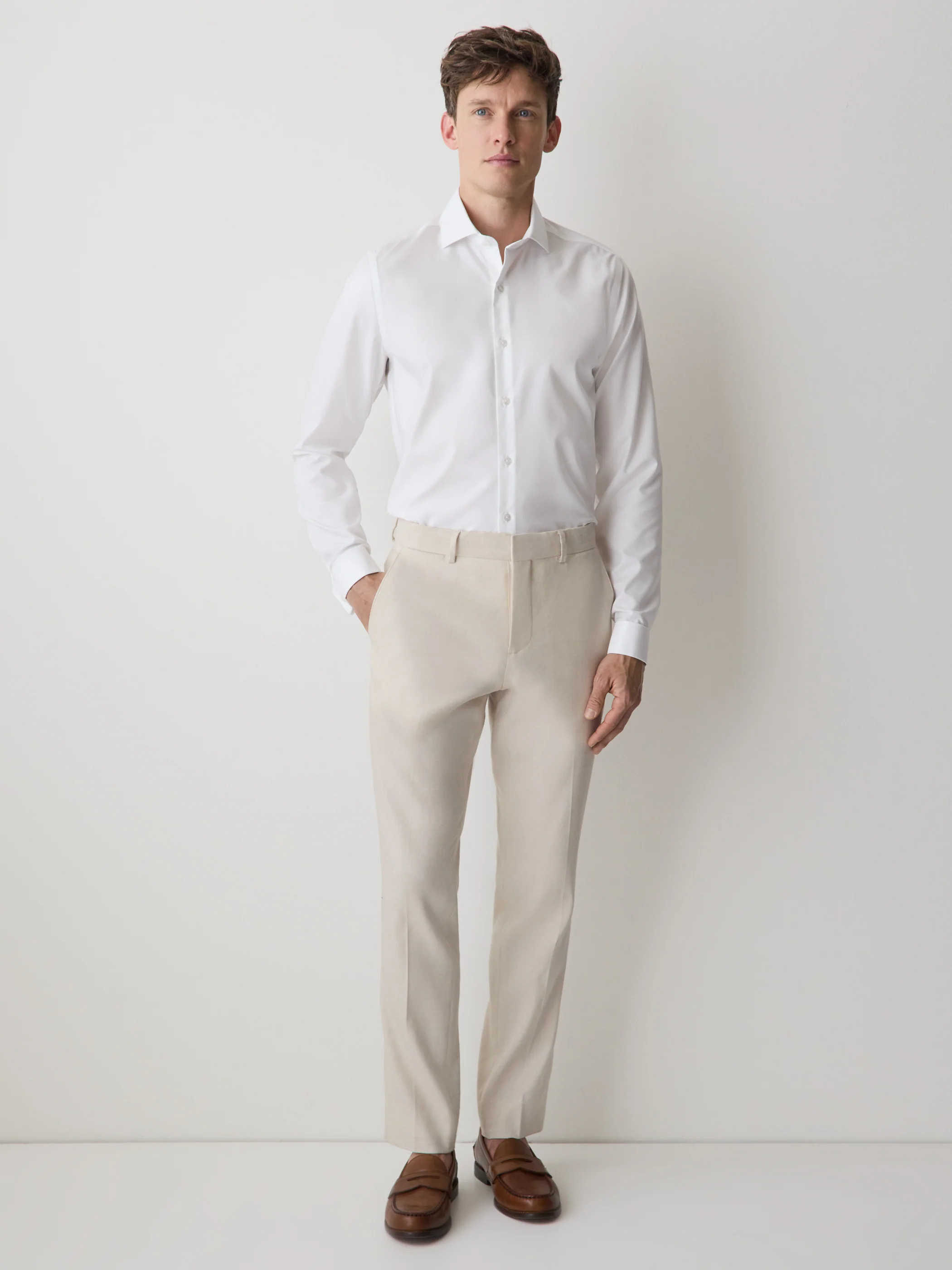Slim-Fit Supima Cotton Dress Shirt - Image 2