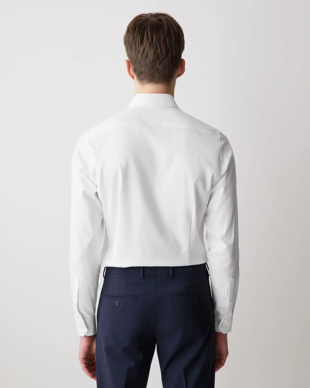 Slim Fit White Dress Shirt - Image 4
