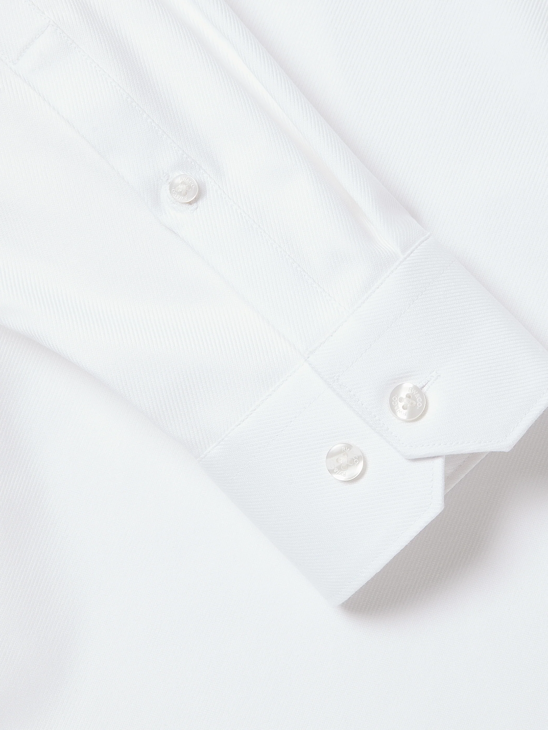 Slim Fit White Dress Shirt - Image 5