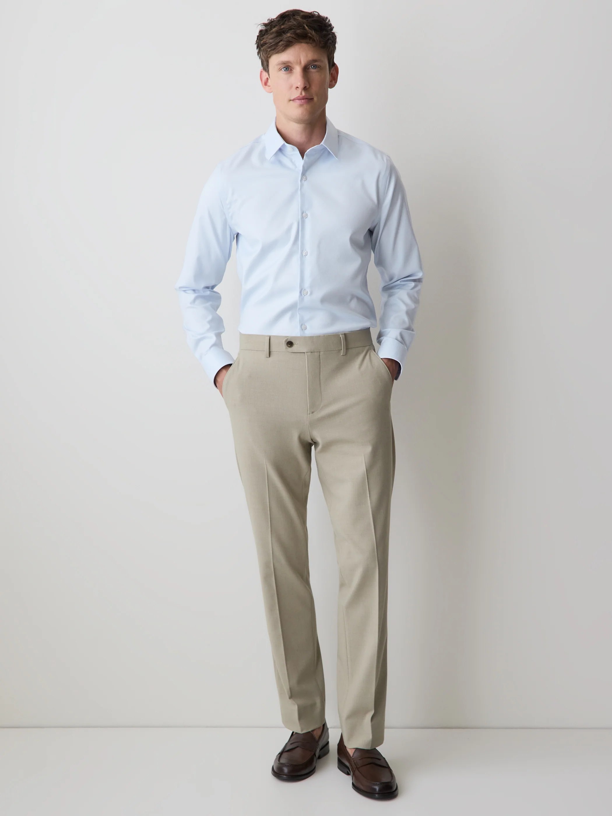 Slim Fit White Dress Shirt - Image 8
